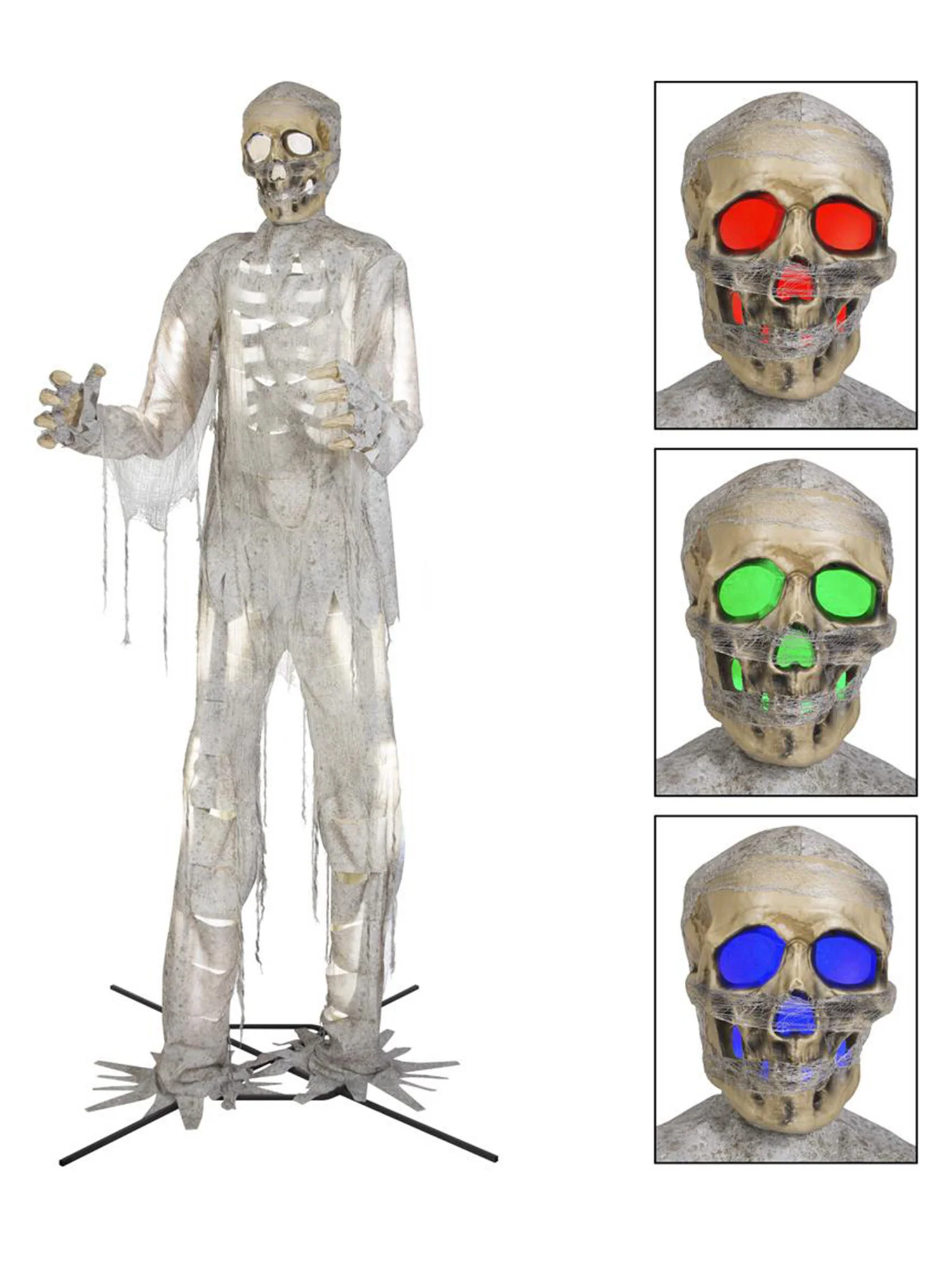 12 Foot Gigantic Mummy Skeleton Animated Decoration