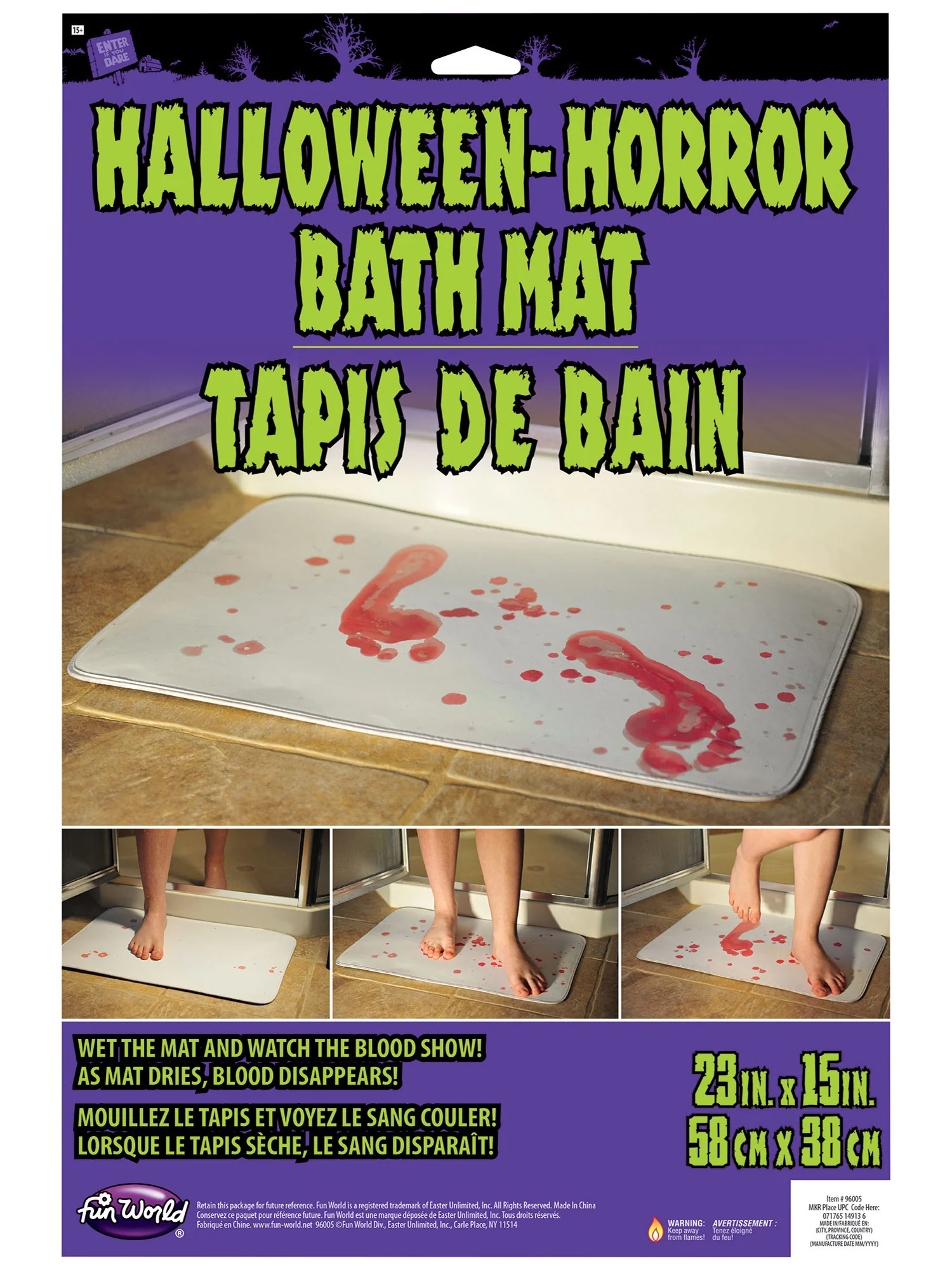 23-inch Bloody Footprint Door Mat - Image 5