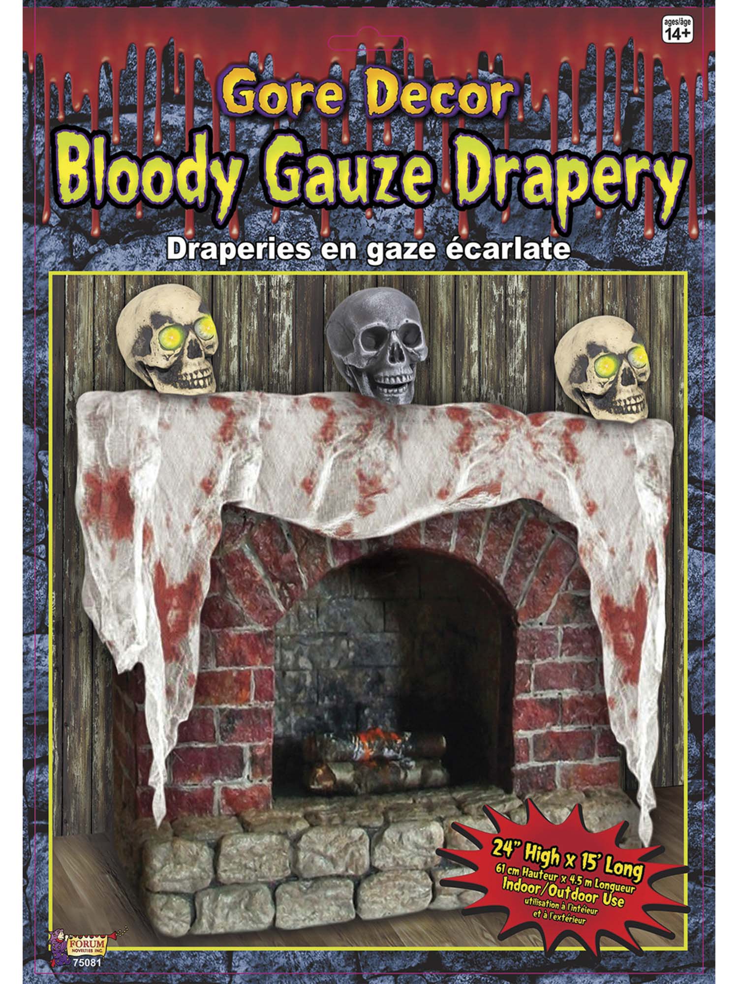 24-inch Bloody Gauze Drapery Decoration