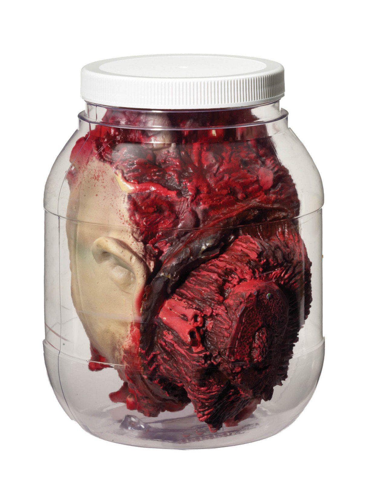 Bloody Severed Head in Clear Jar - Image 2