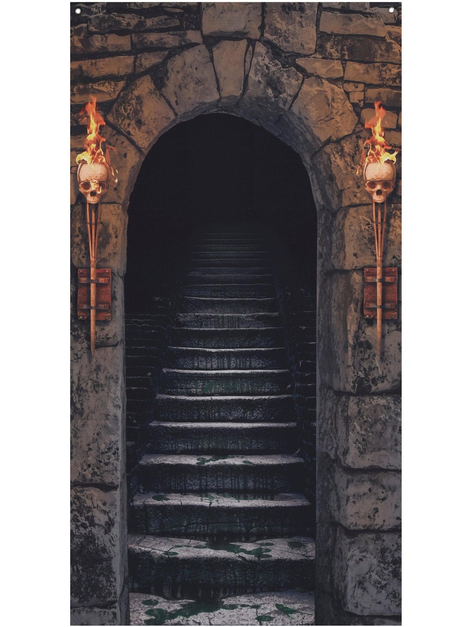 6 Foot Creepy Staircase Curtain Window Wall Decor