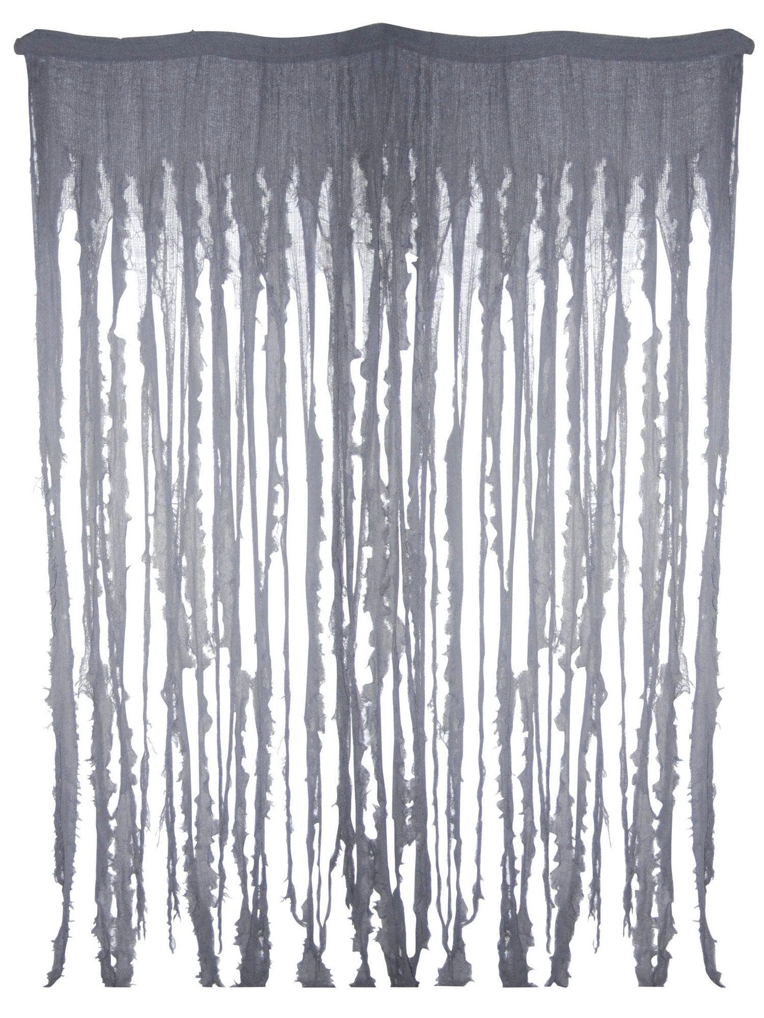 8 Foot Black Tattered Cloth Entryway Decor