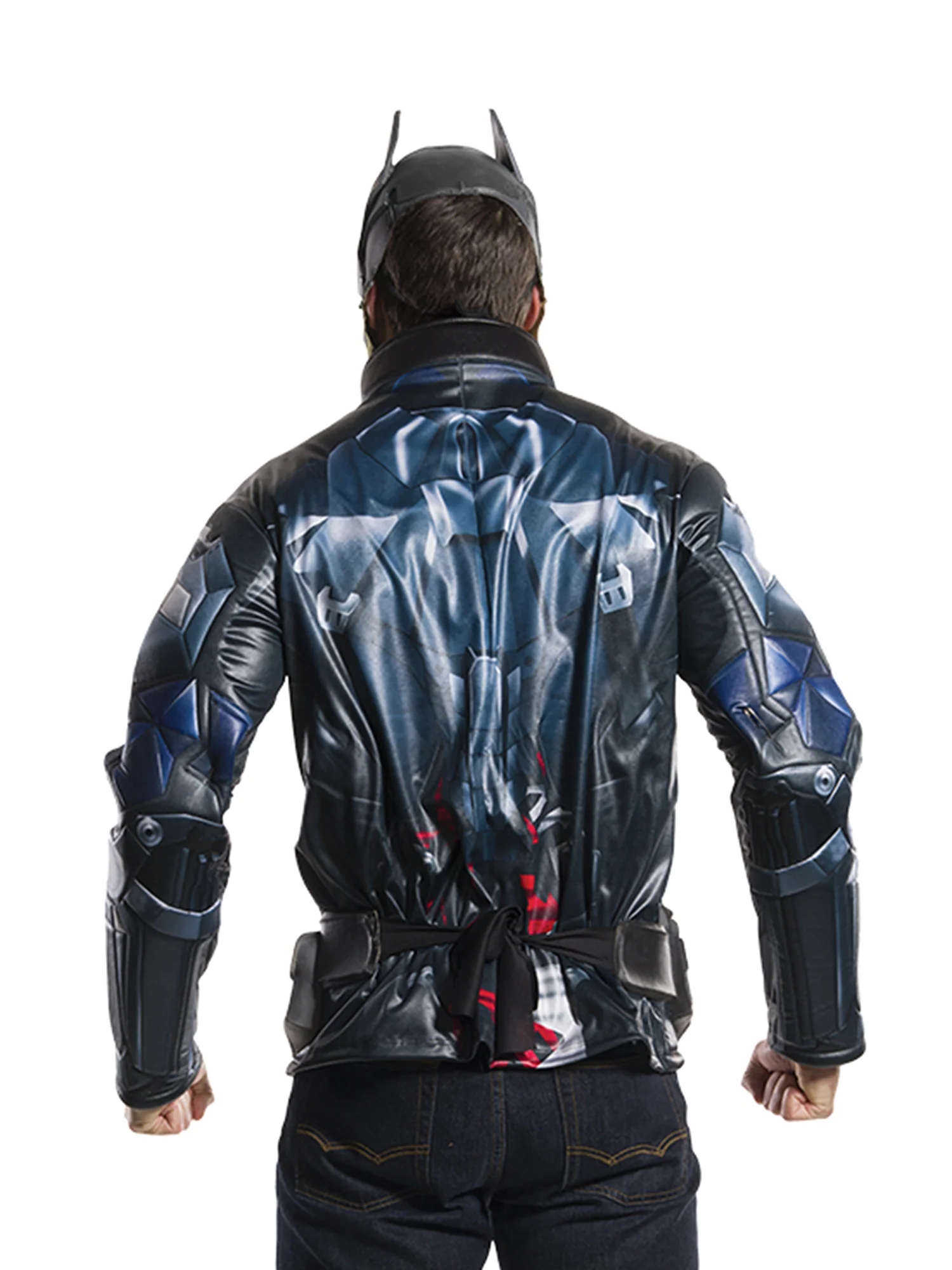 Men's Batman: Arkham City Muscle Chest Costume Top, Belt and Mask Set - Image 3