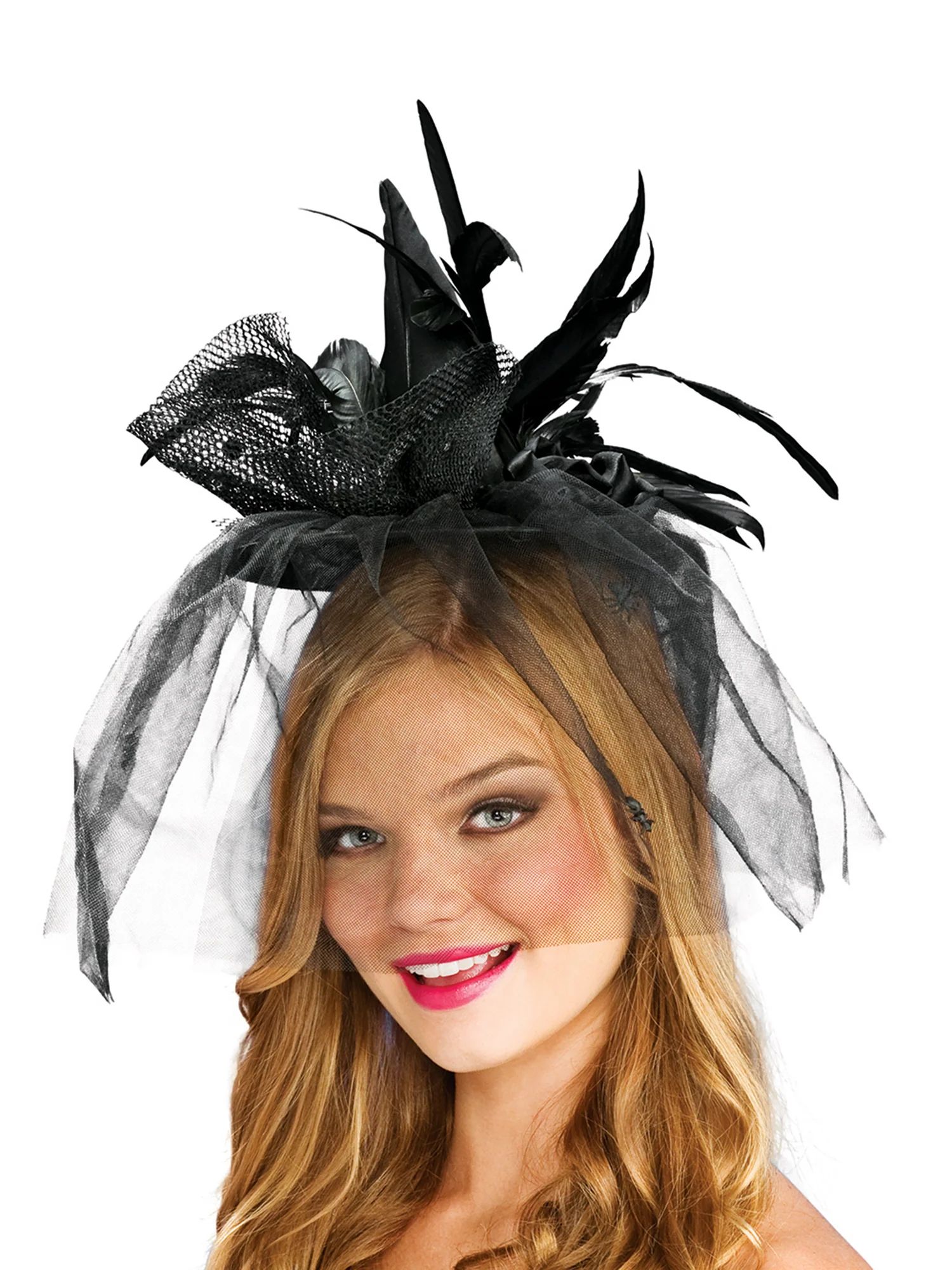 Adult Black Mini Witch Hat