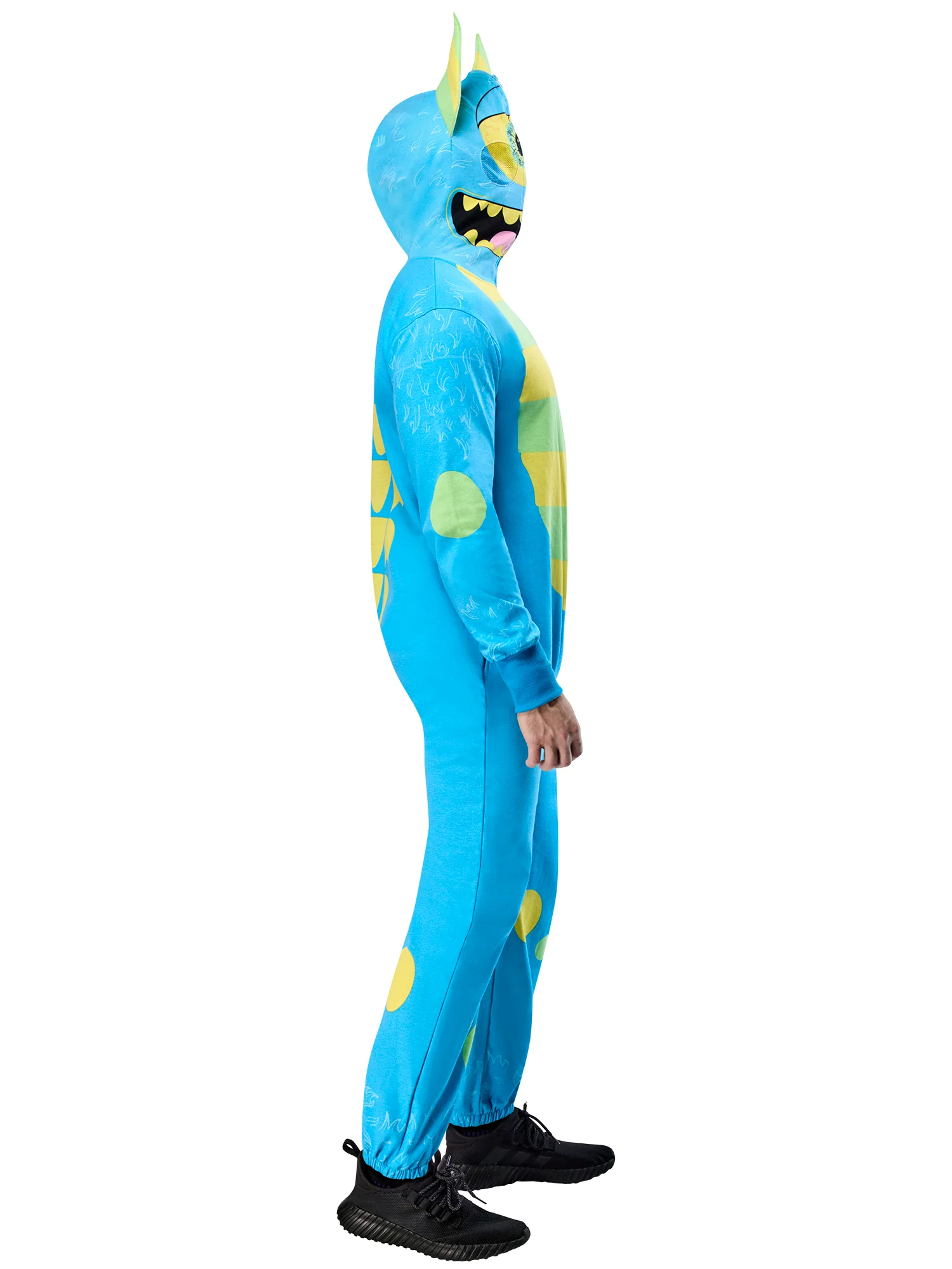 Adult Blue Monster Zipsters Hooded Costume - Image 3
