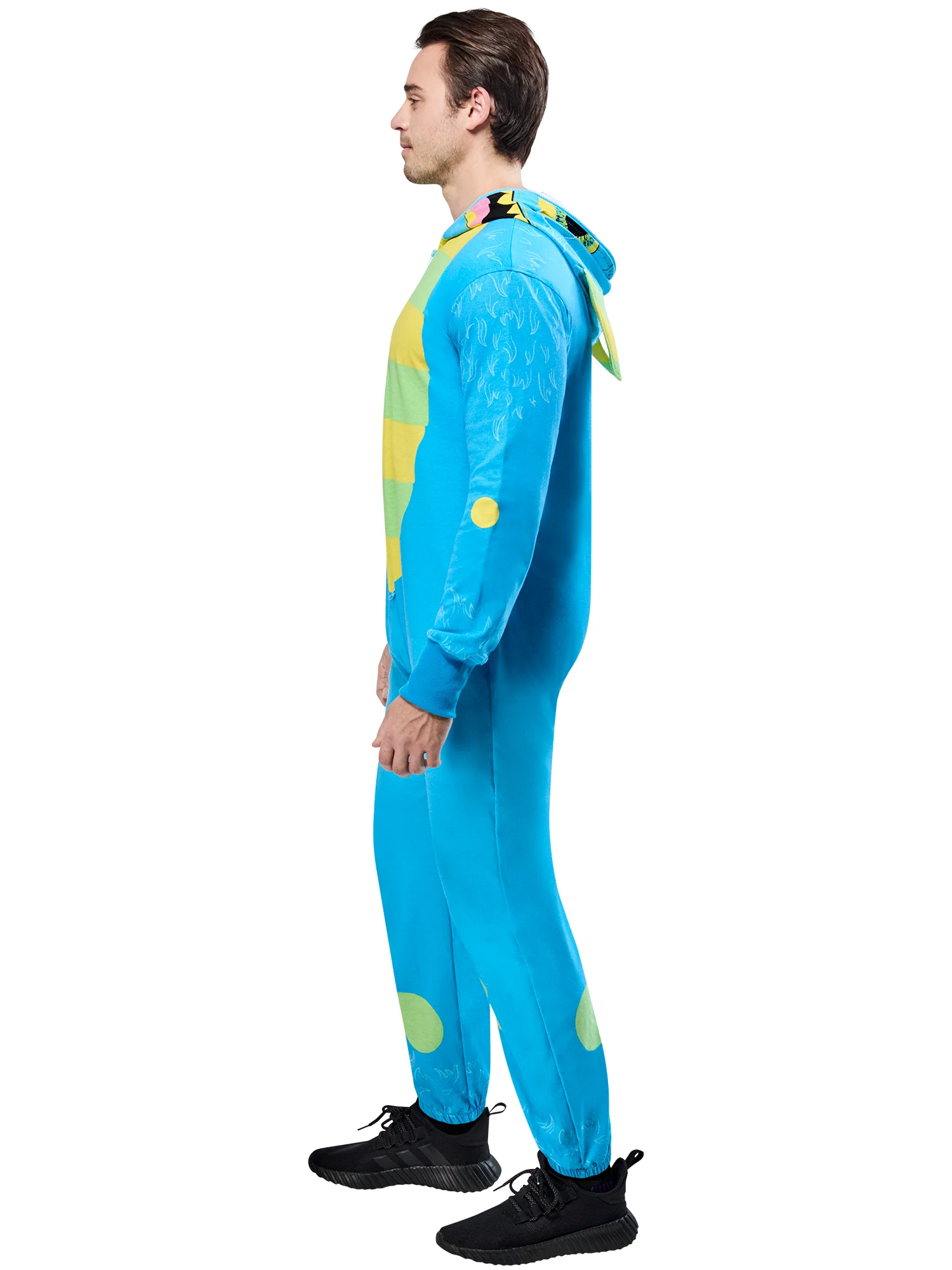 Adult Blue Monster Zipsters Hooded Costume - Image 5