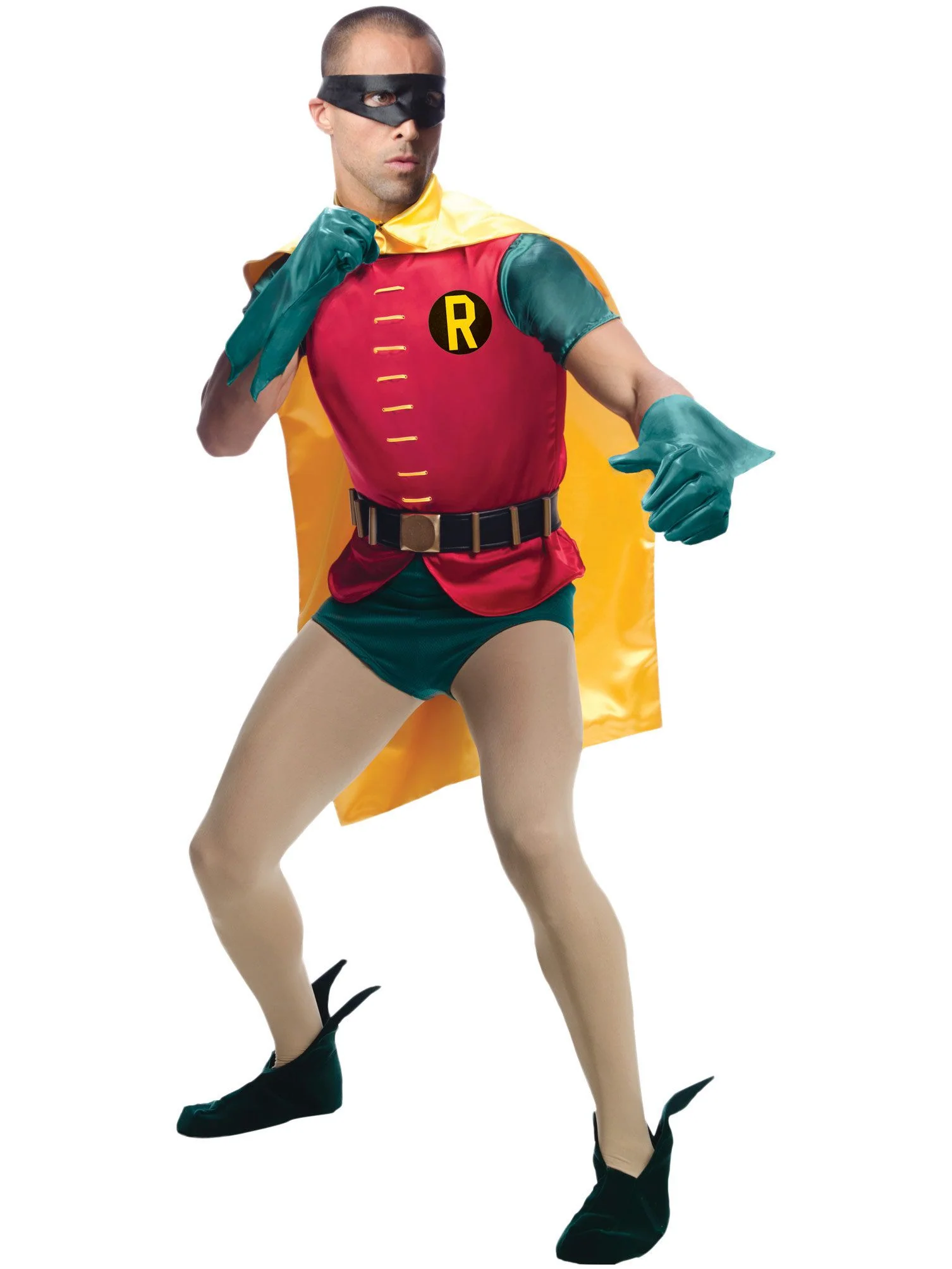 Men's Batman 1966 Classic Robin Costume - Grand Heritage