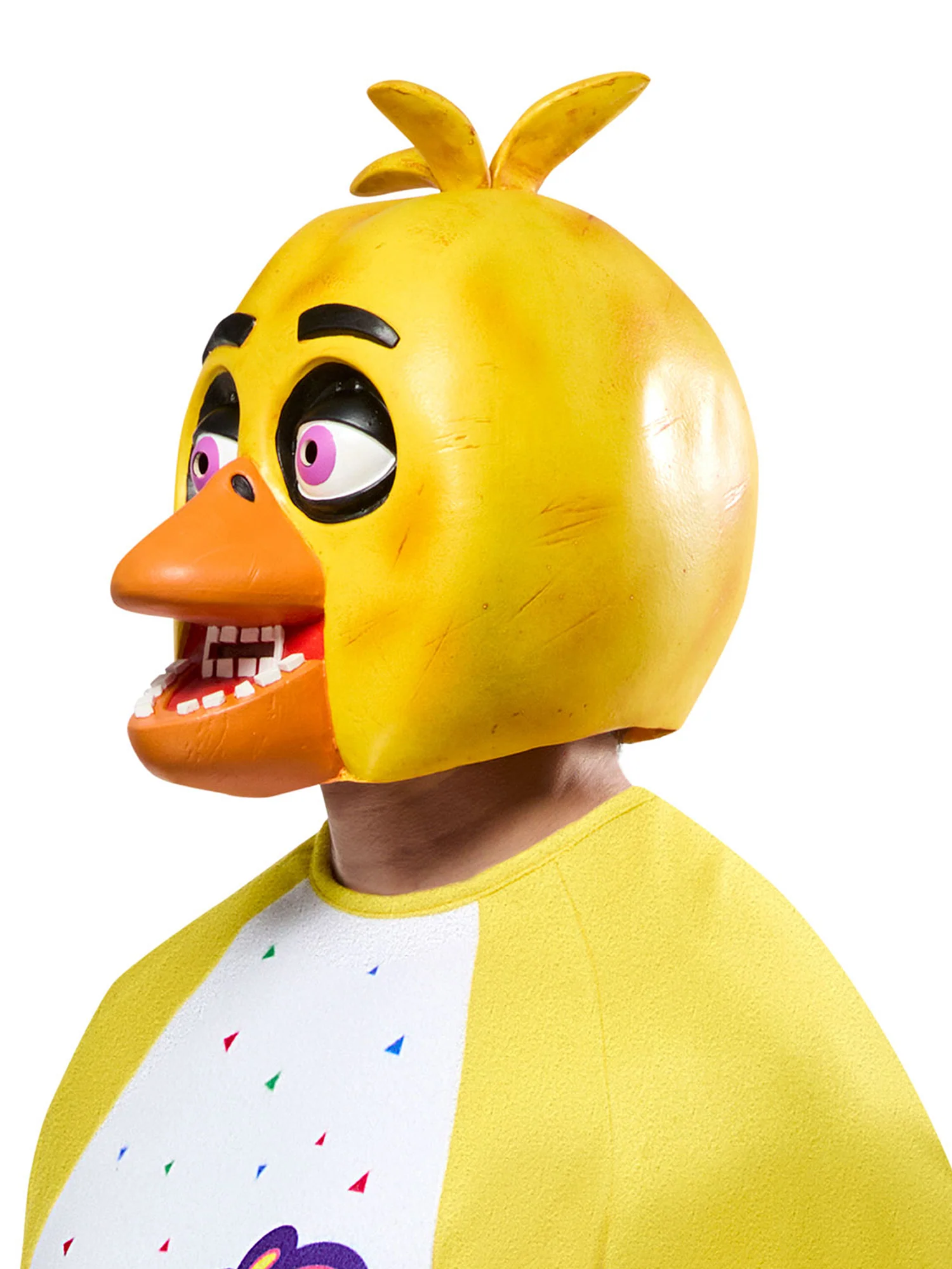 Adult Five Nights At Freddy's Chica Overhead Latex Mask - Image 6