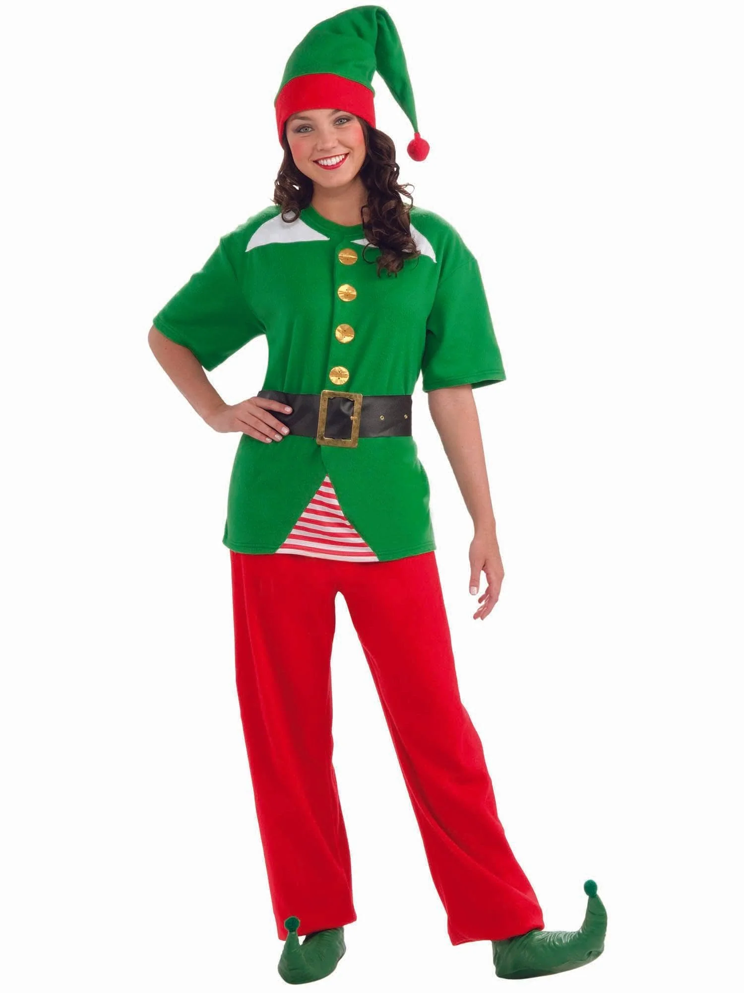 Adult Jolly Elf Costume - Image 2