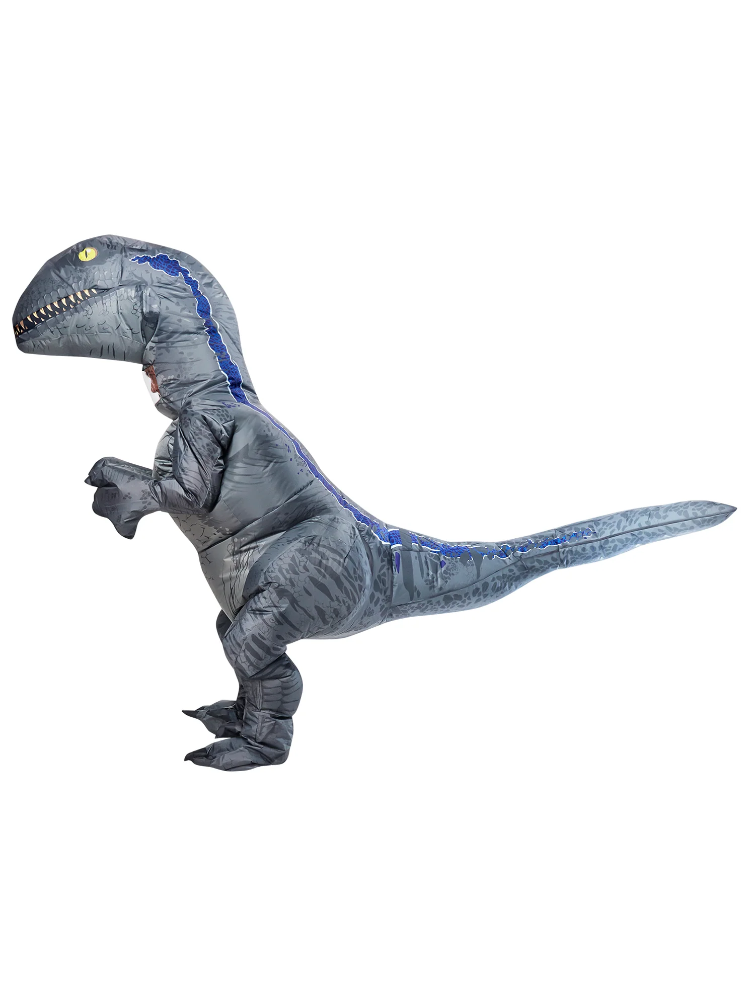 Adult Jurassic World Blue Velociraptor Inflatable Costume - Image 2