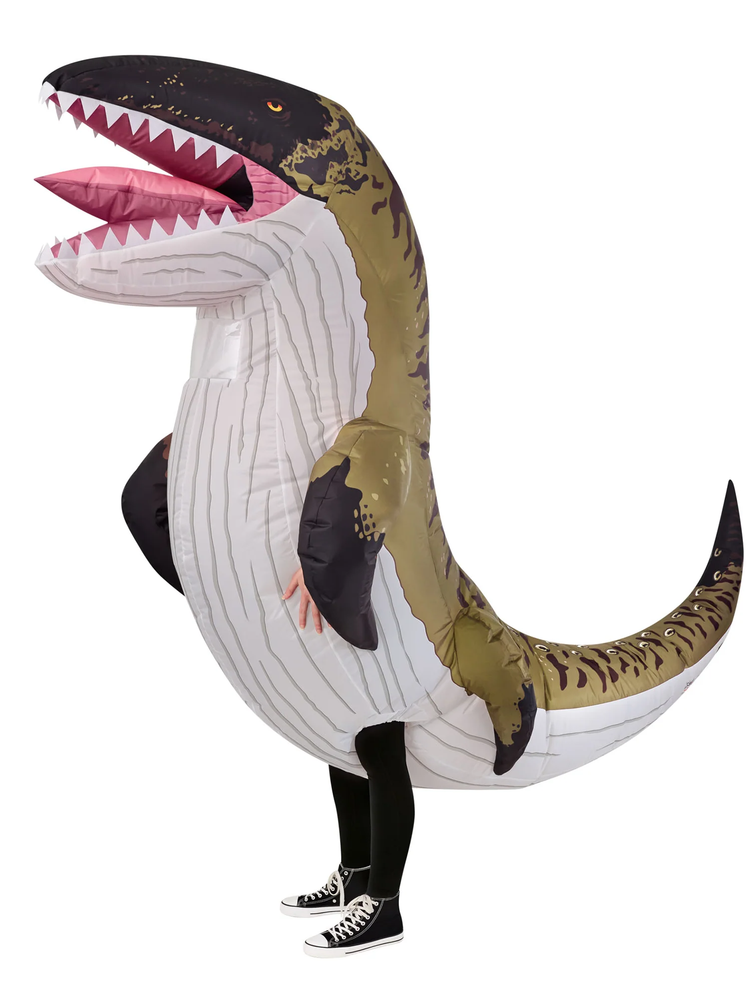 Adult Jurassic World Rebirth Mosasaurus Inflatable Costume - Image 2