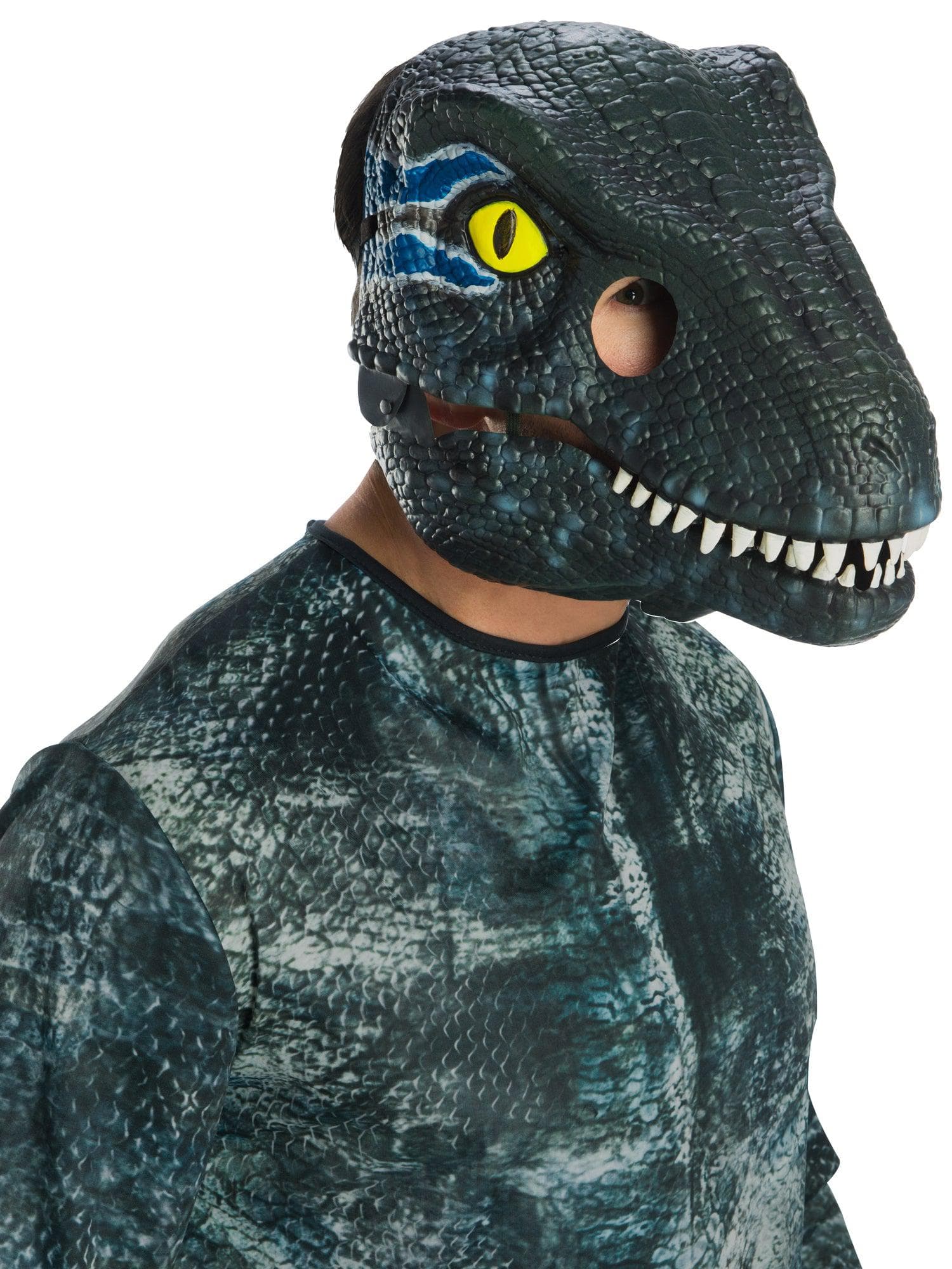 Adult Jurassic World Velociraptor Movable Jaw Mask - Image 2