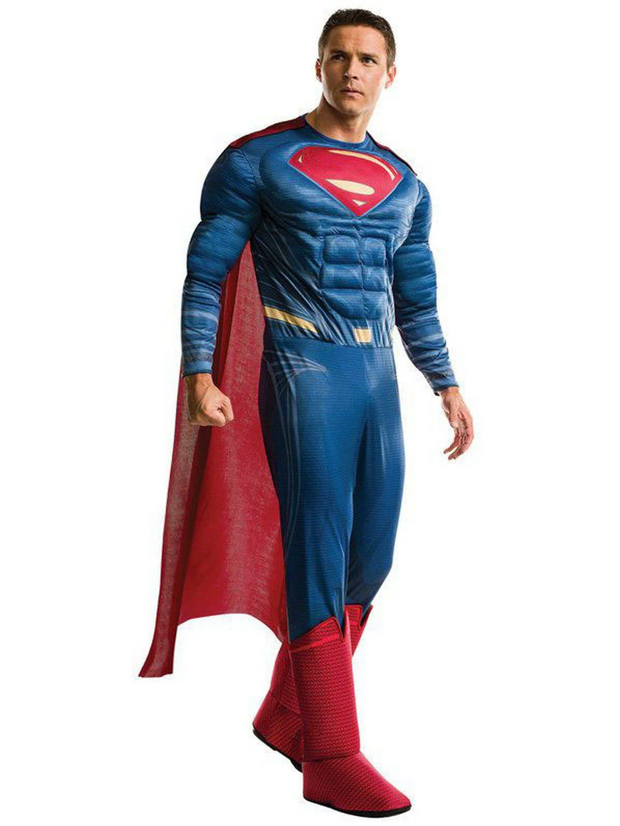 Men's Justice League Superman Muscle Chest Costume - Deluxe
