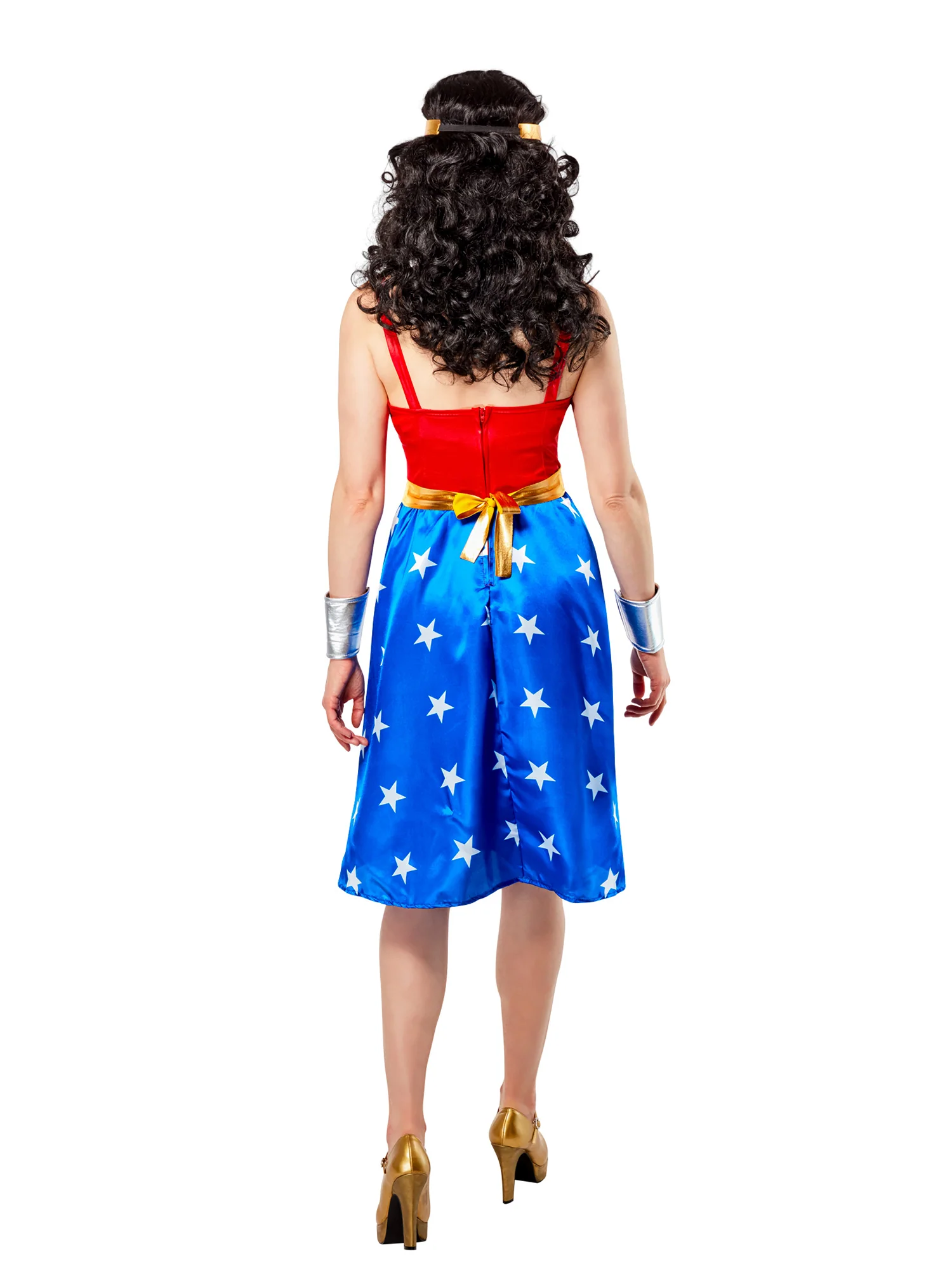 Women's DC Comics Wonder Woman Midi Dress Costume - Image 3