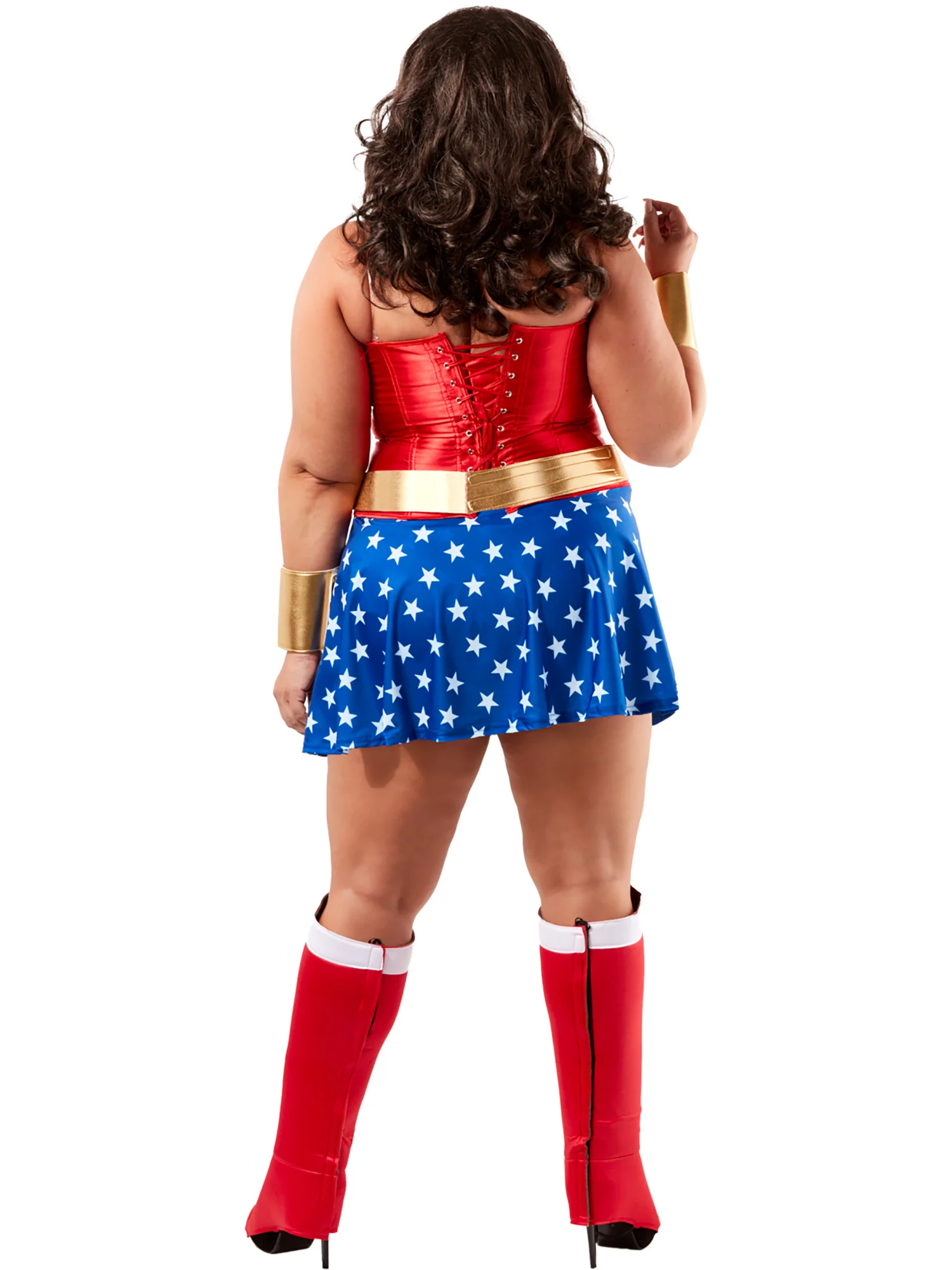 Women's Plus Size Classic Wonder Woman Costume - Deluxe - Image 2