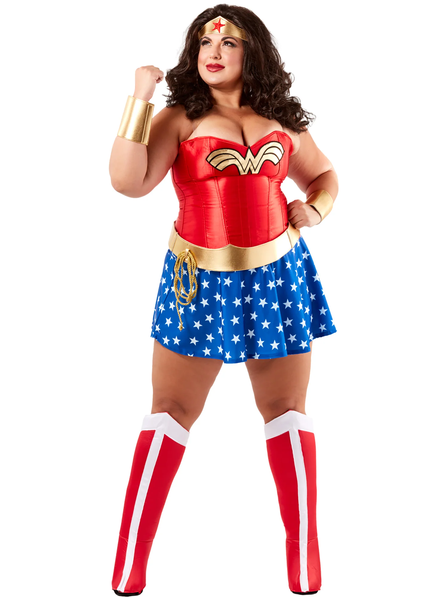 Women's Plus Size Classic Wonder Woman Costume - Deluxe - Image 5