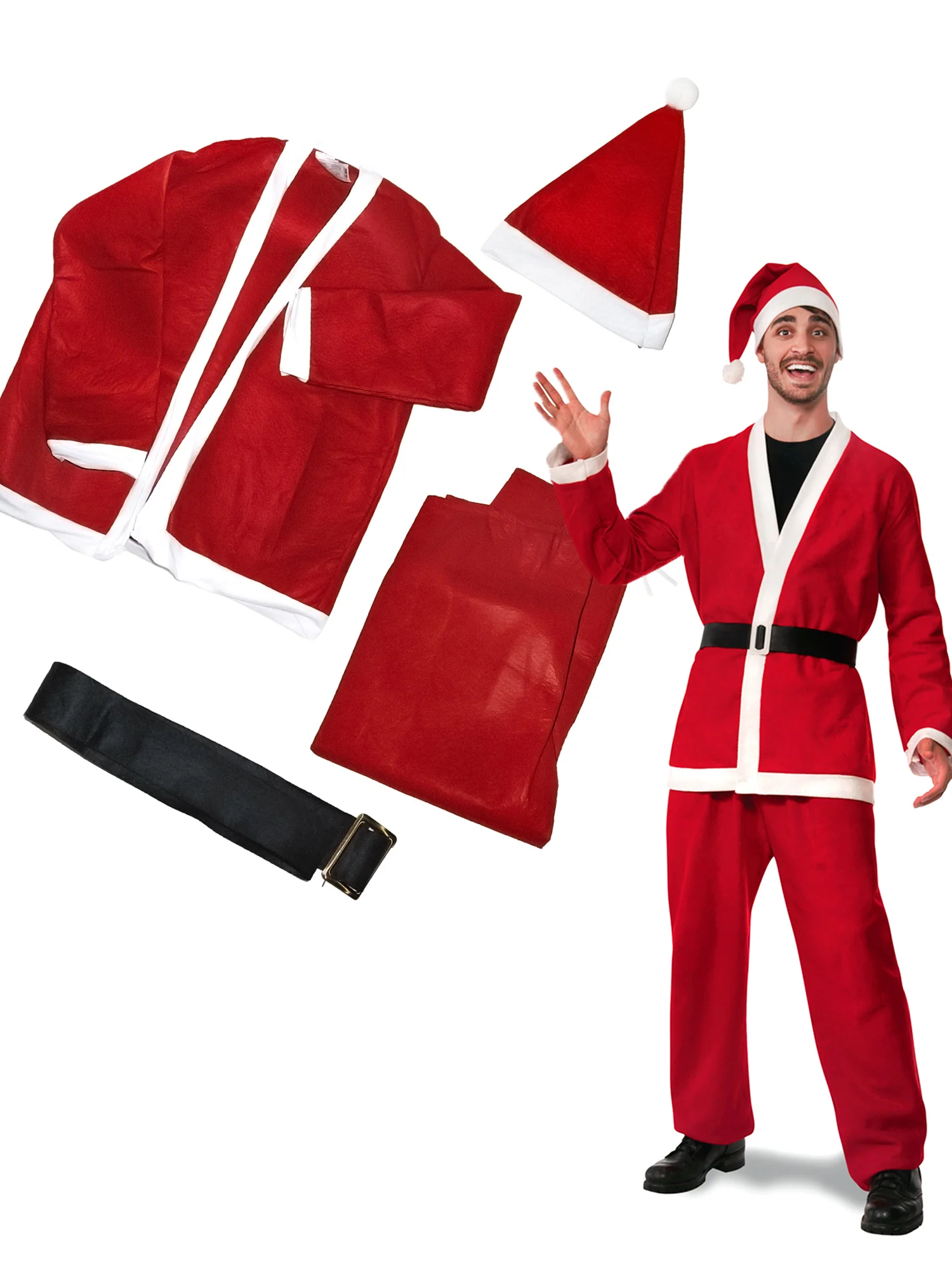 Adult Felt Santa Suit Costume