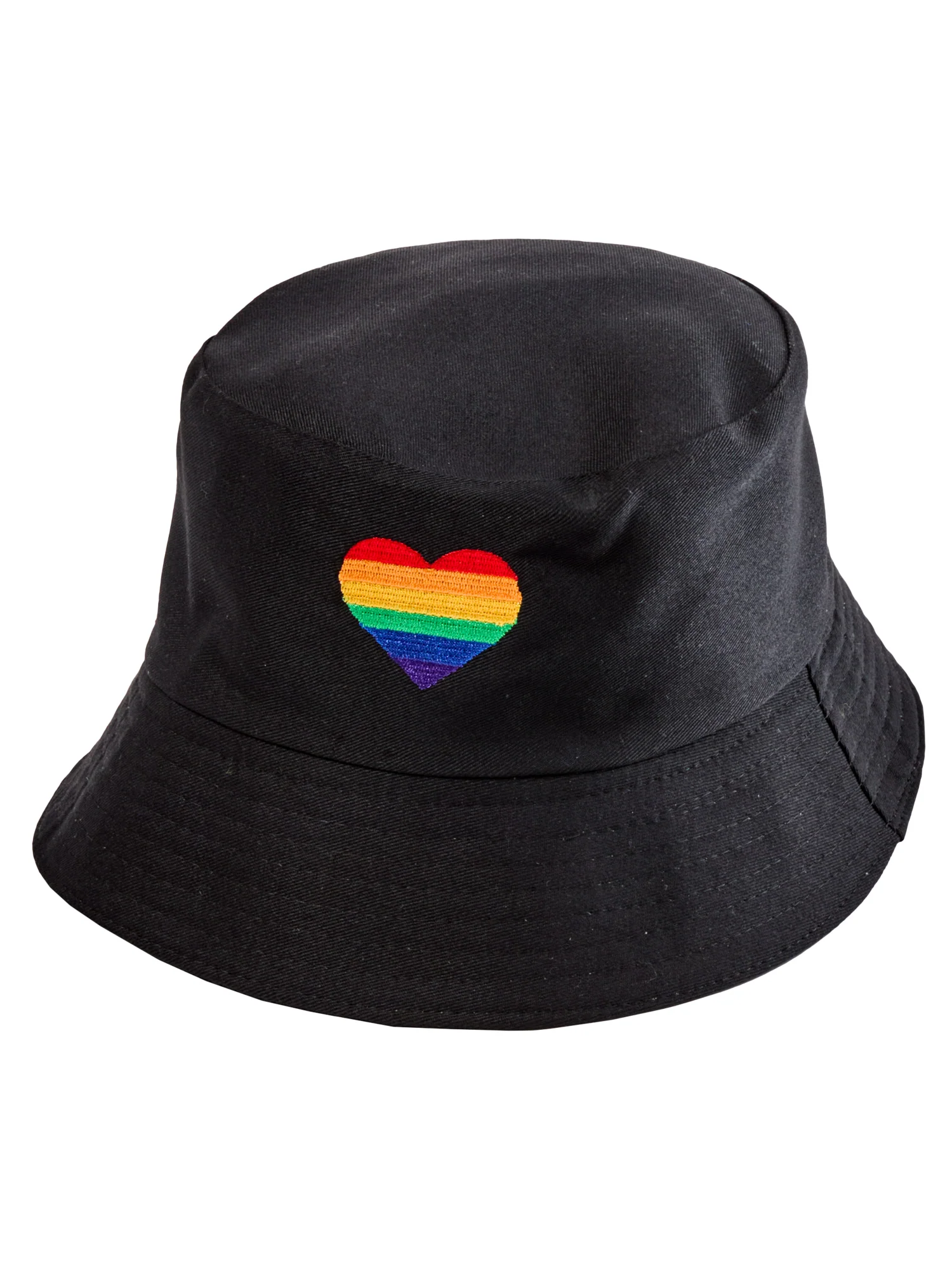 Adult Rainbow Pride Heart Bucket Hat - Image 5