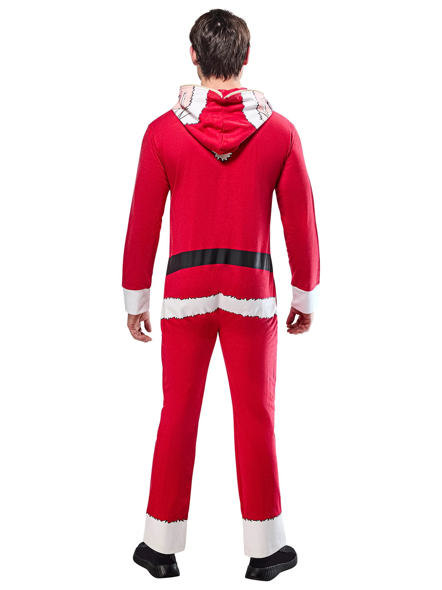 Adult Santa Claus Zipsters Hooded Costume - Image 5