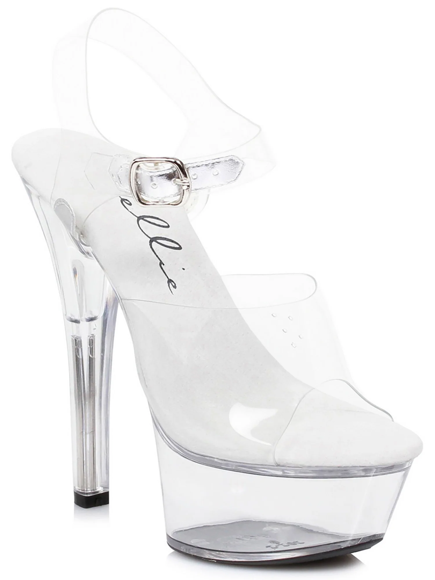 Adult Sexy Glass Slipper Platform Heeled Shoes