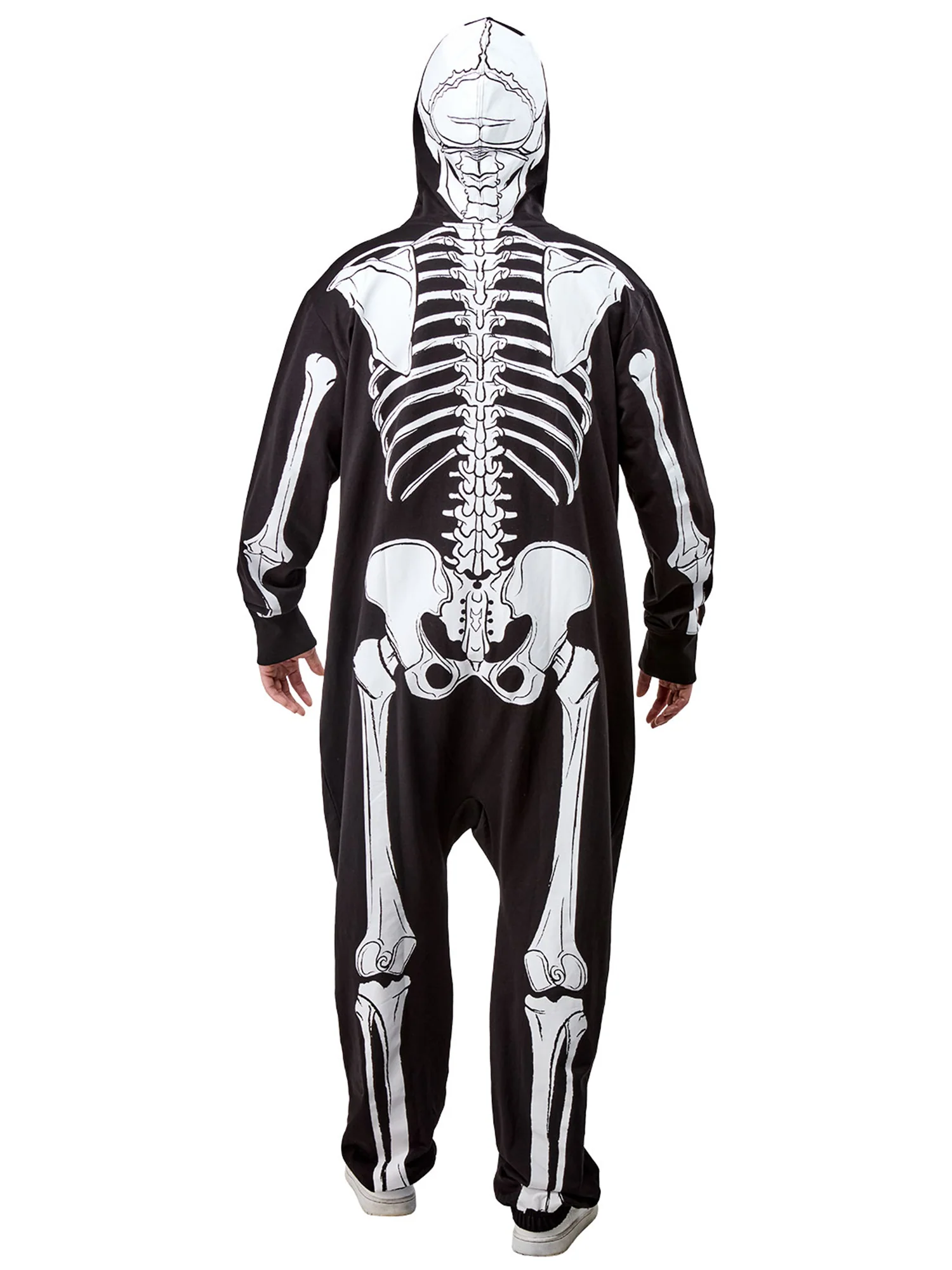 Adult Skeleton Zipsters Hooded Costume - Image 3