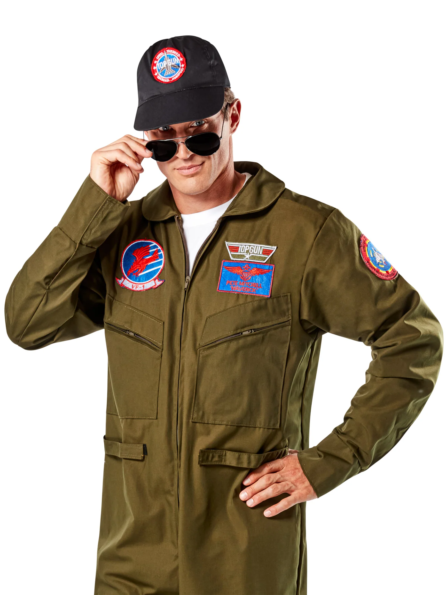 Men's Top Gun Flight Suit - Deluxe - Image 2
