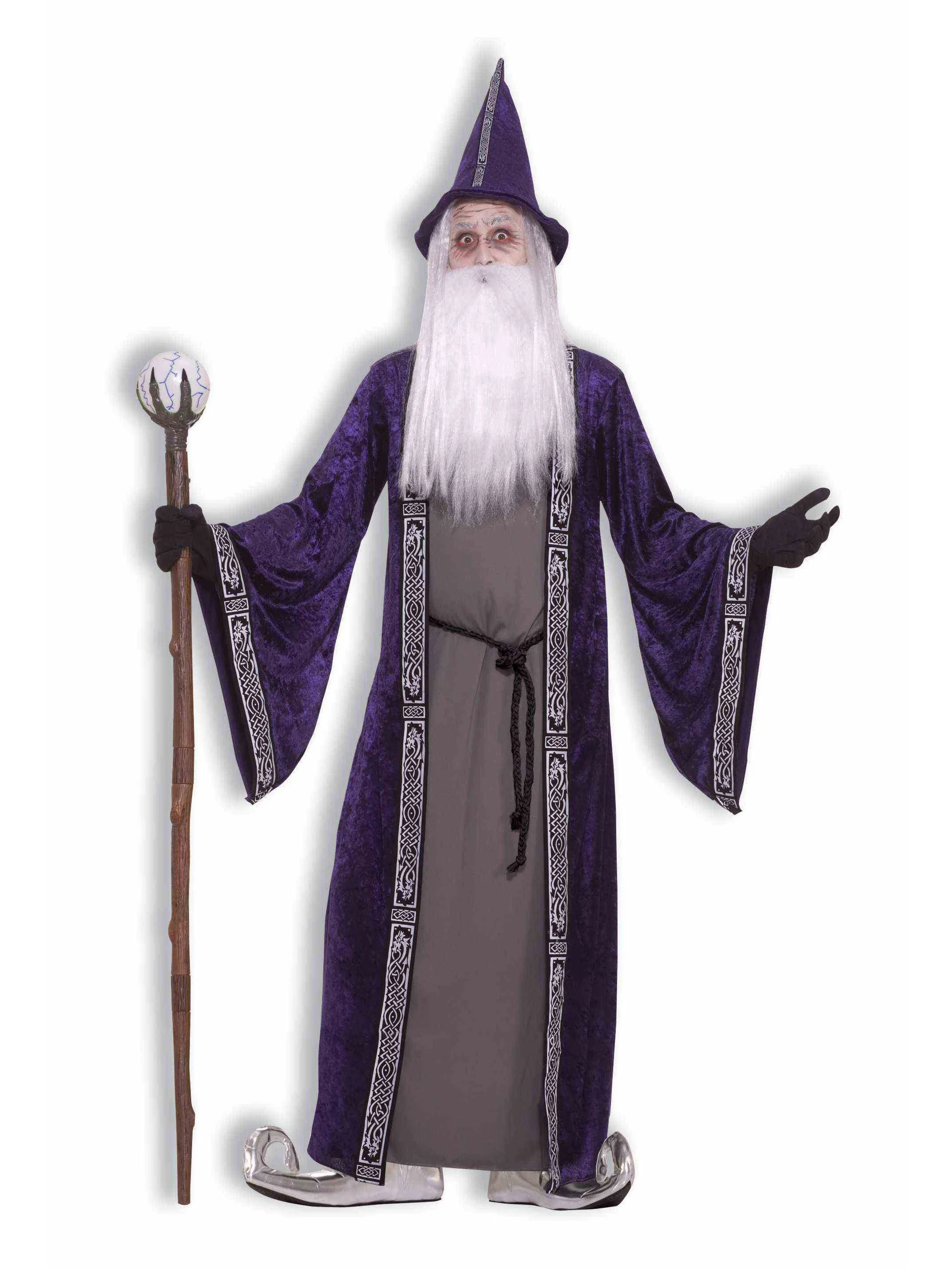Men's Purple Robe Wizard Costume