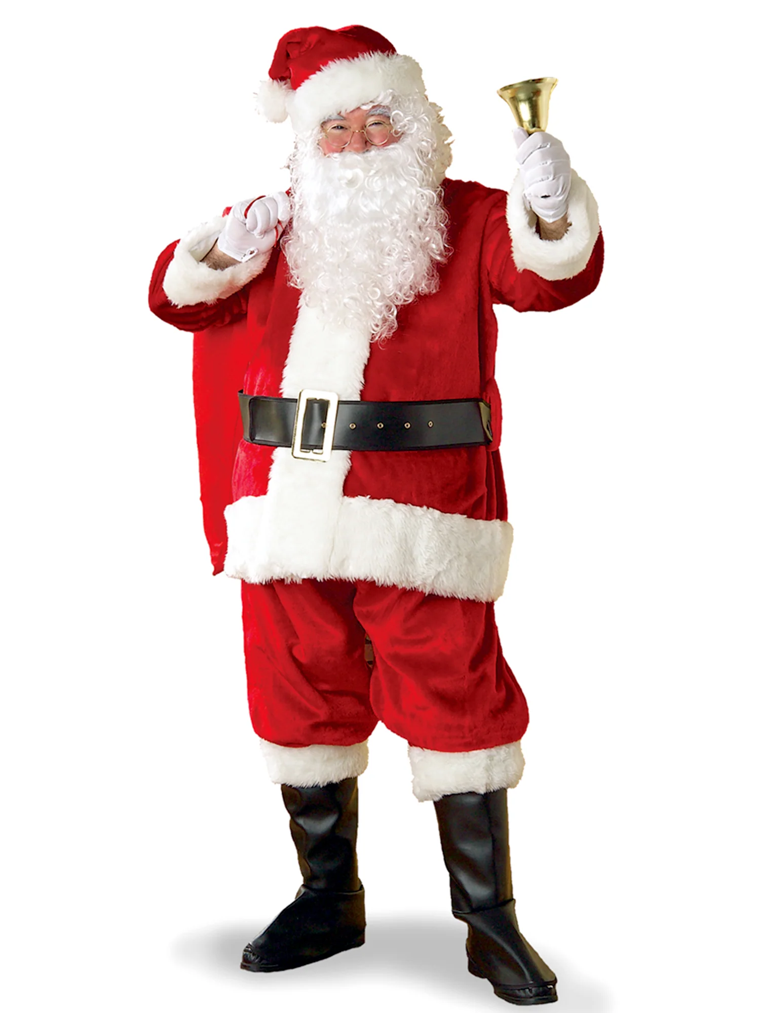 Men's Big and Tall Classic Santa Costume - Professional