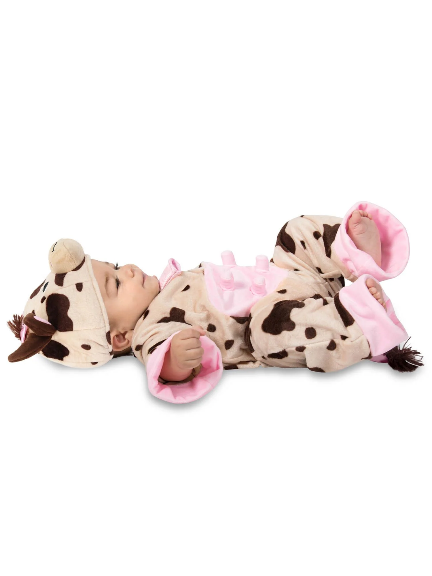 Brown and Pink Sleepy Cow Costume for Babies