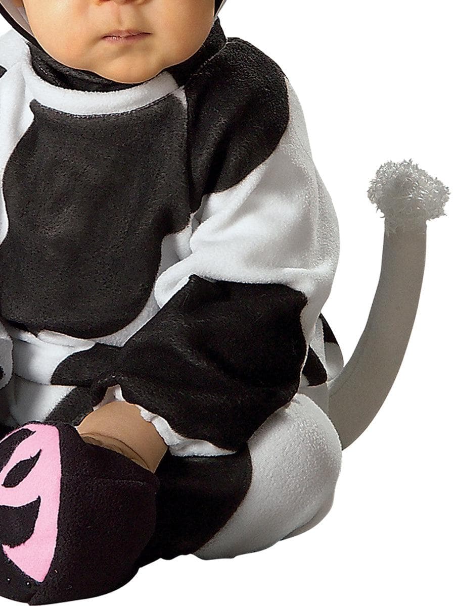 Black and White Cozy Cow Costume for Babies - Image 4