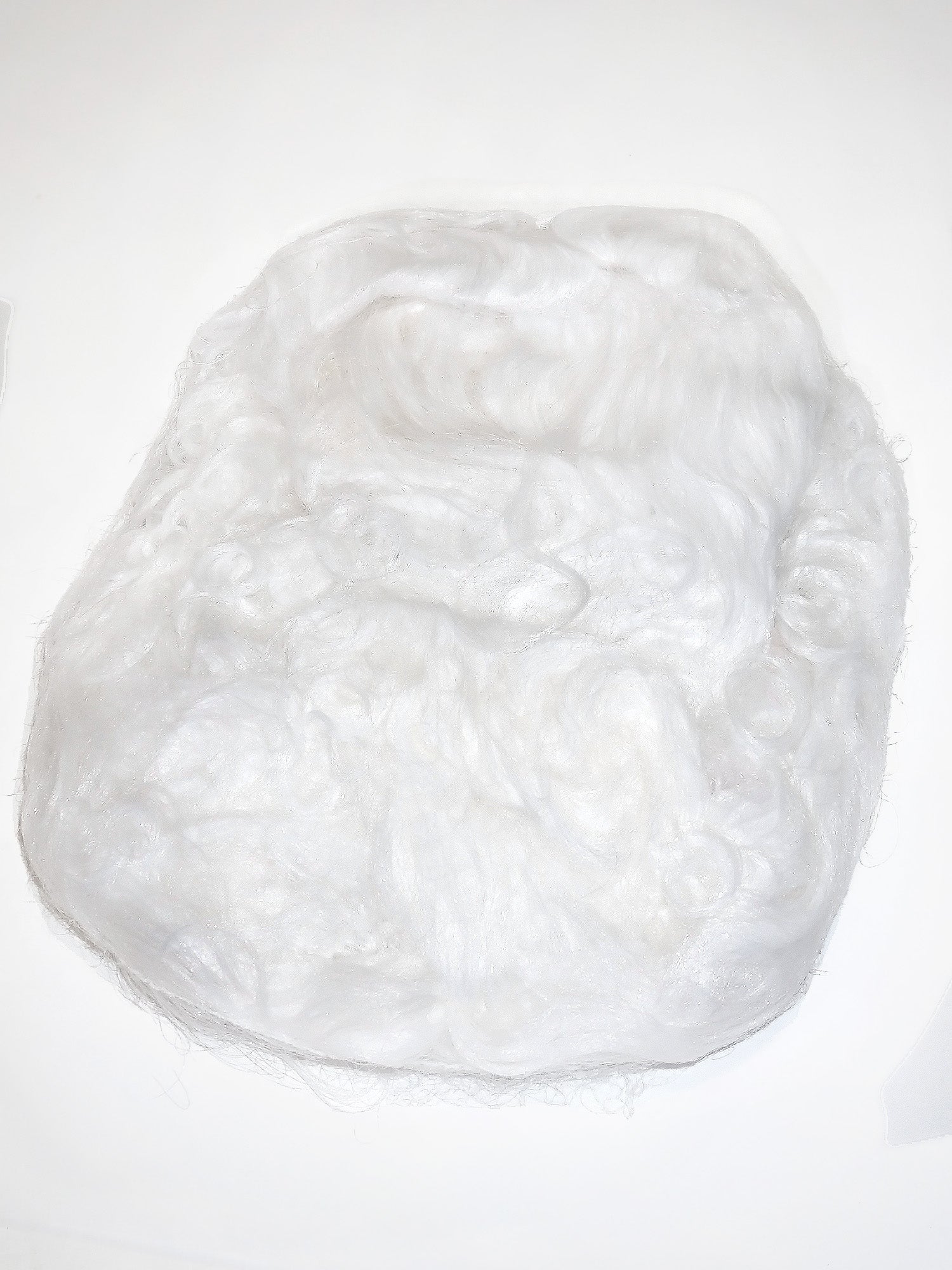 Men's White Santa Beard And Wig Set - Super Deluxe - Image 2