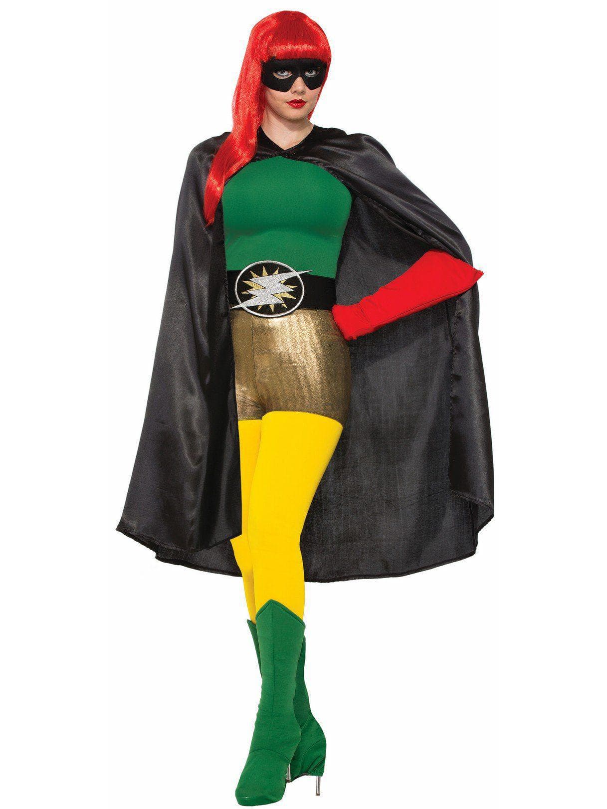 Adult Black Satin Cape