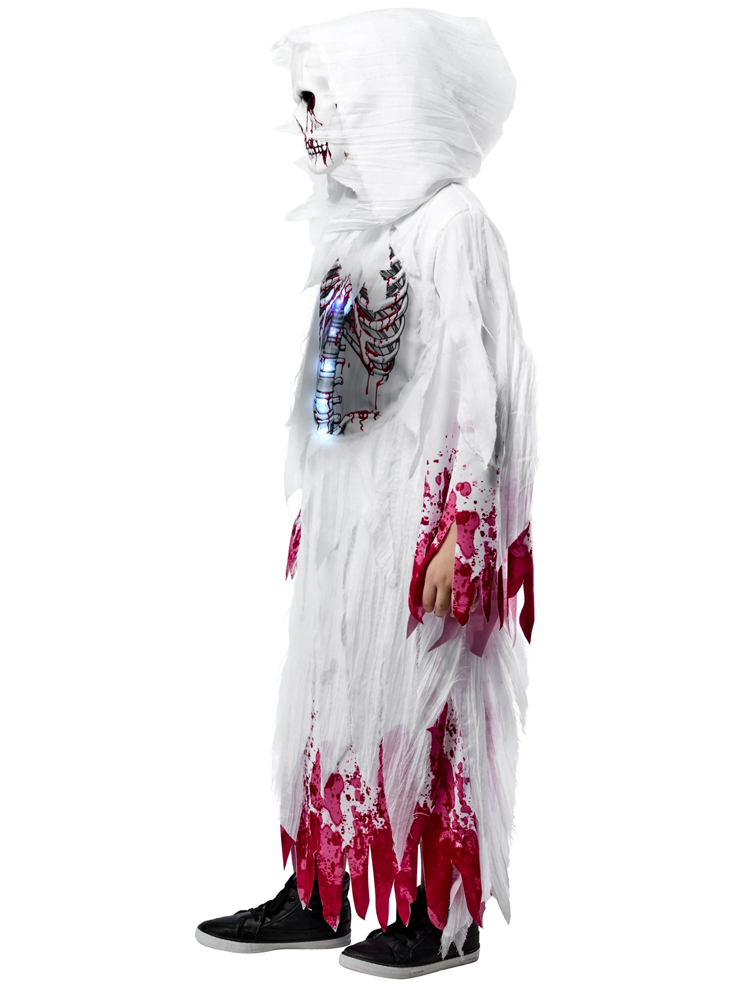 Boys' Bloody Ghost Light Up Costume with Mask - Image 4