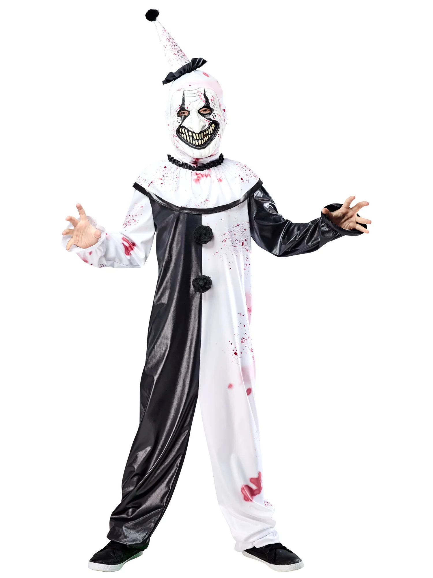 Boys' Circus Clown Creep Costume with Mask