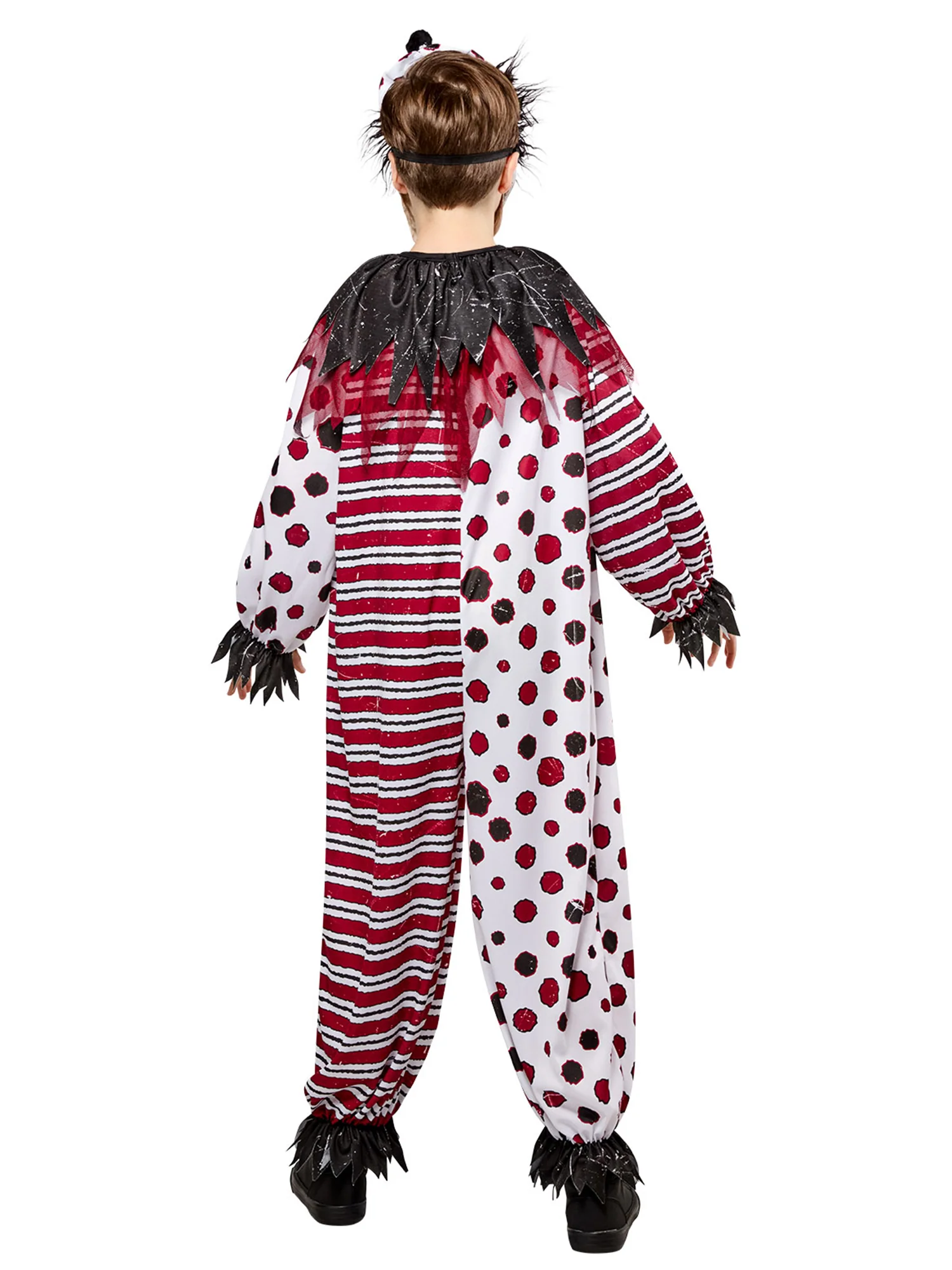 Boys' Creepy Clown Costume with Mask - Image 3