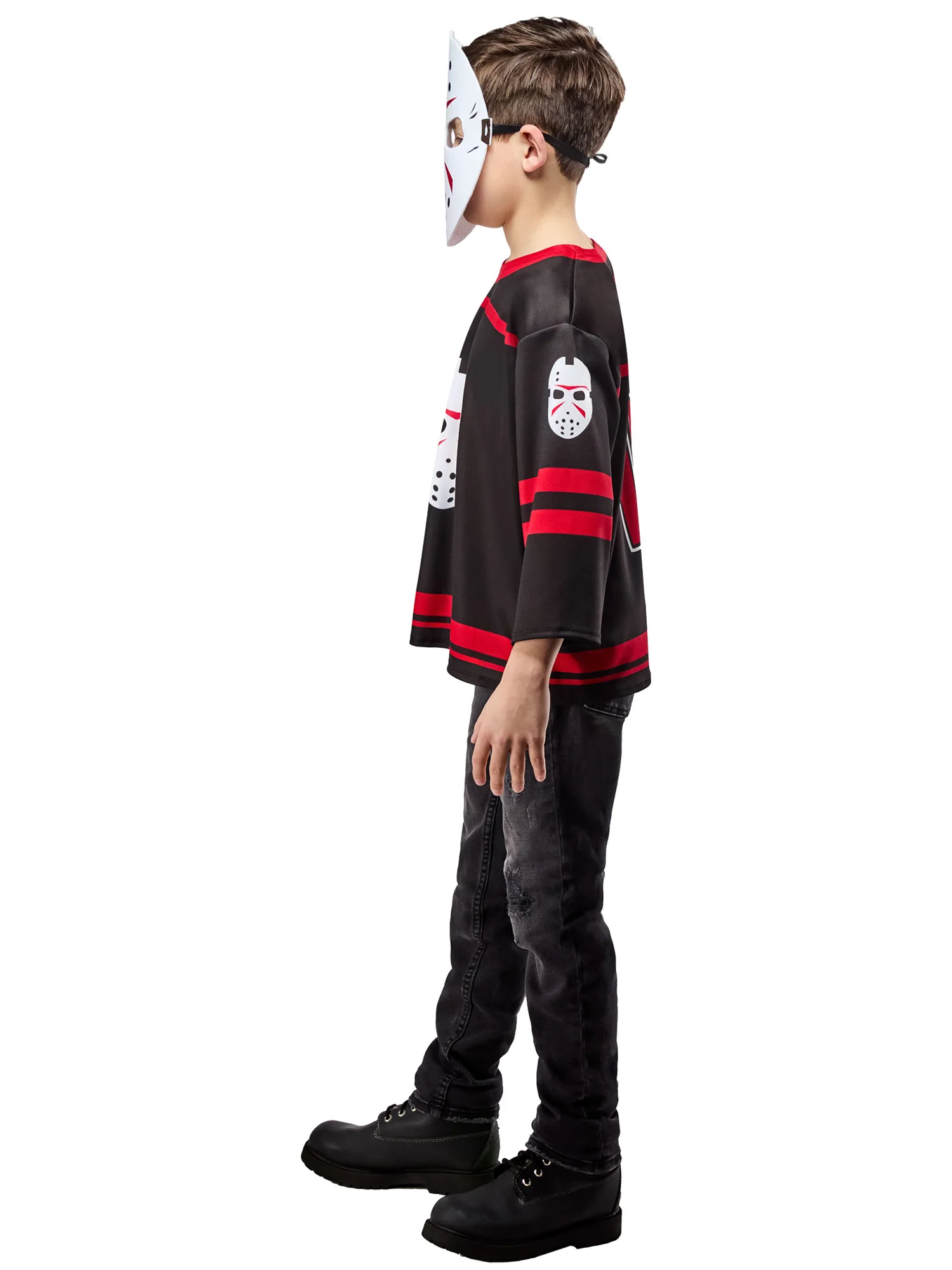 Boys' Friday the 13th Jason Voorhees Costume Top with Mask - Image 4