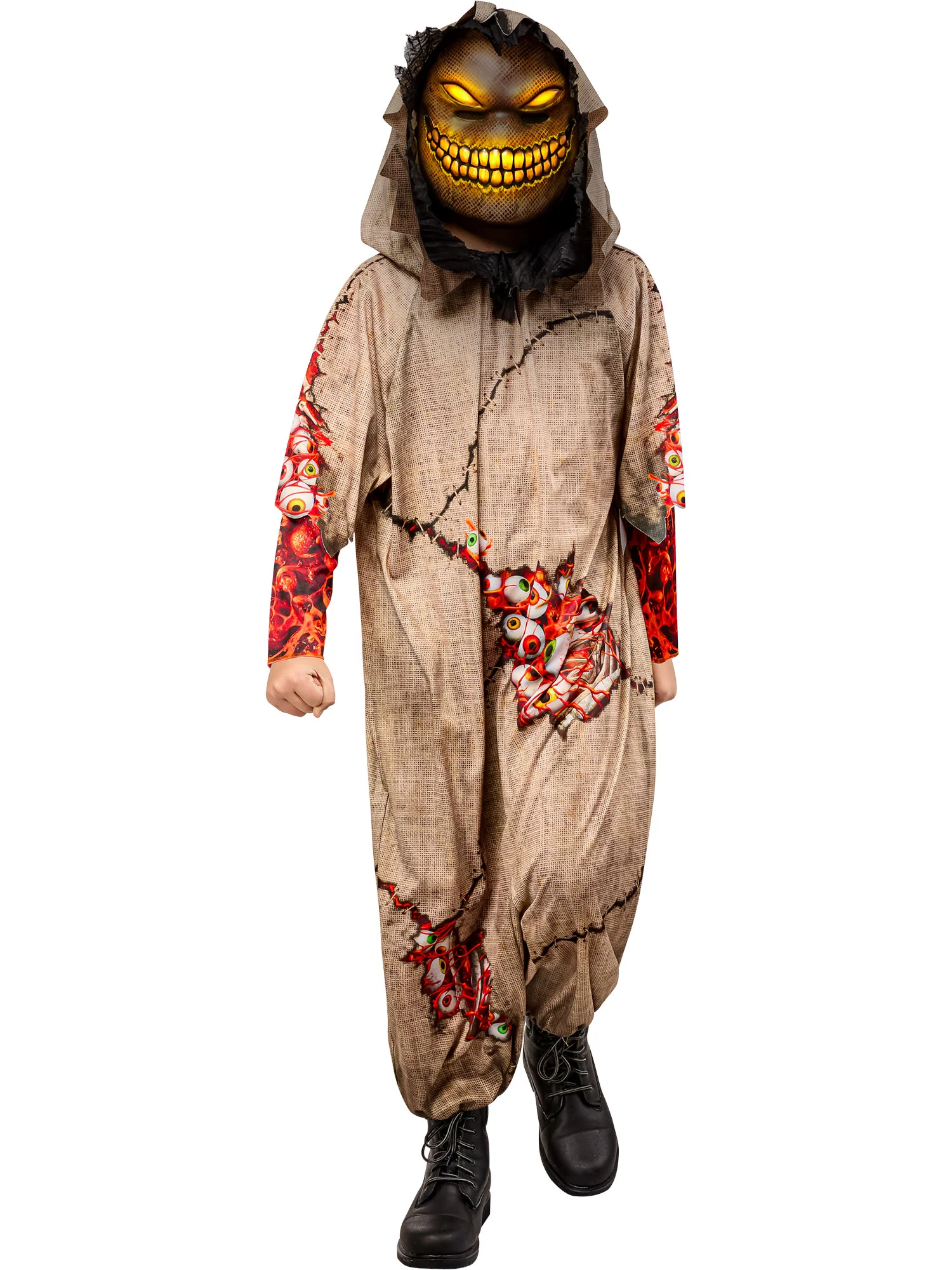 Boys' Goblin Costume with Light Up Mask - Image 3