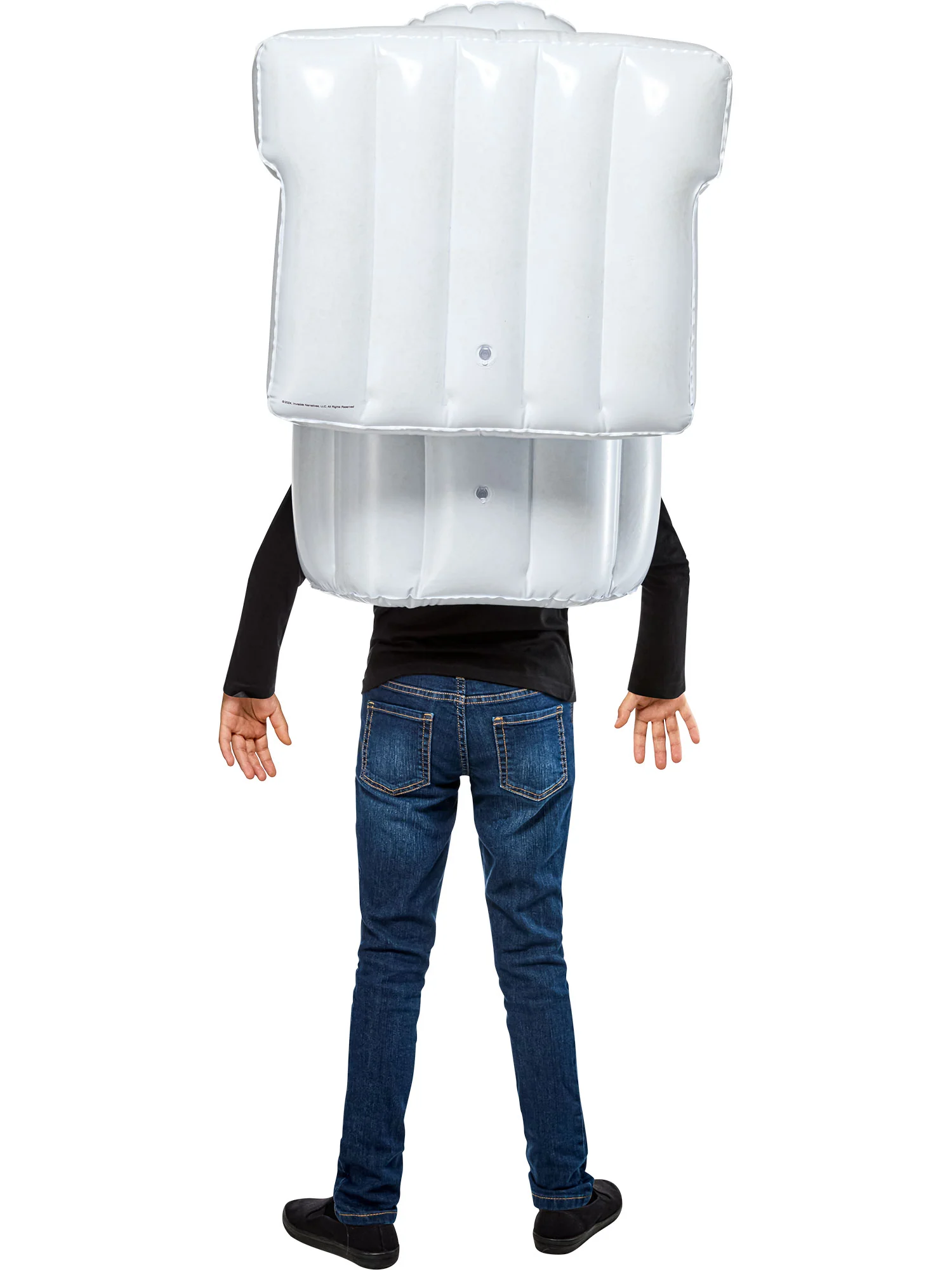 Boys' Skibidi Toilet Blow Up Costume with Mask - Image 4