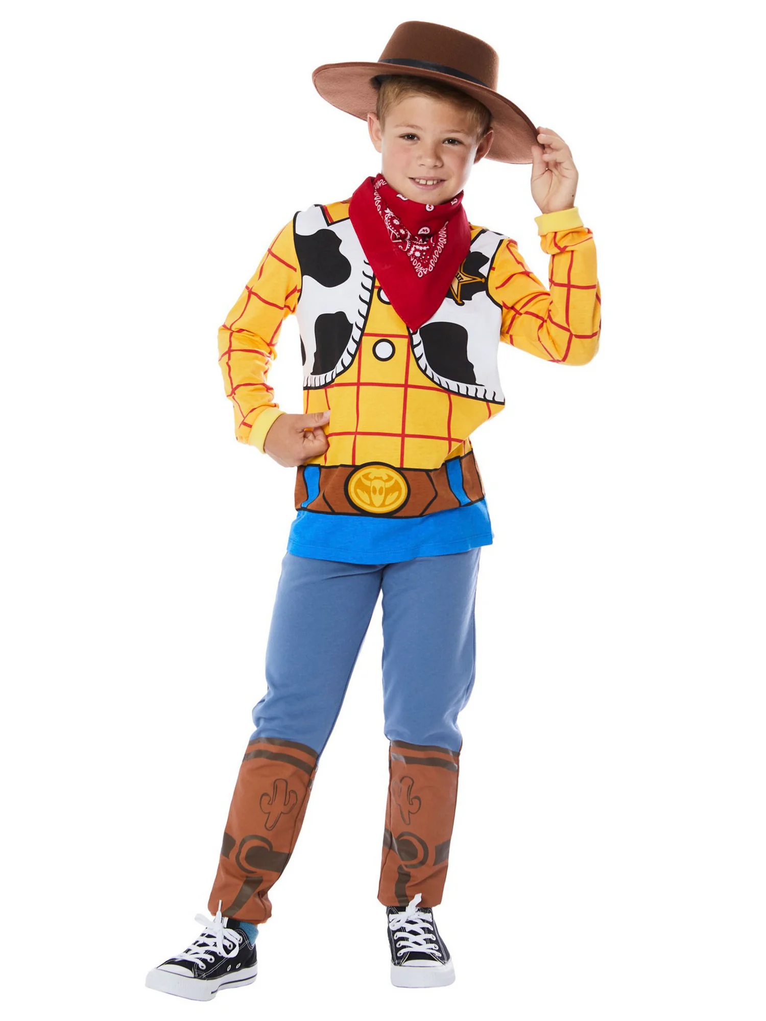 Boys' Toy Story 4 Woody Hooded Shirt and Pants Set - Image 2