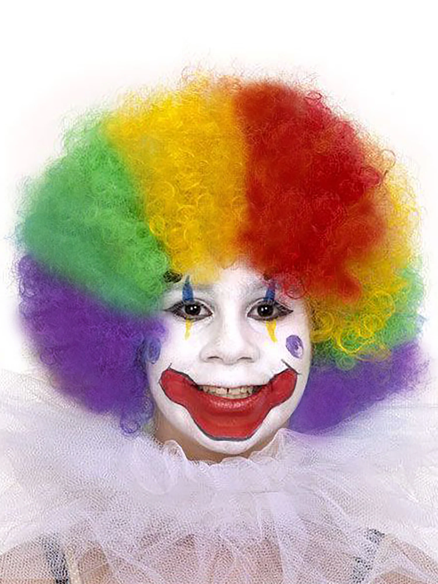 Kids' Jumbo Curl Rainbow Wig