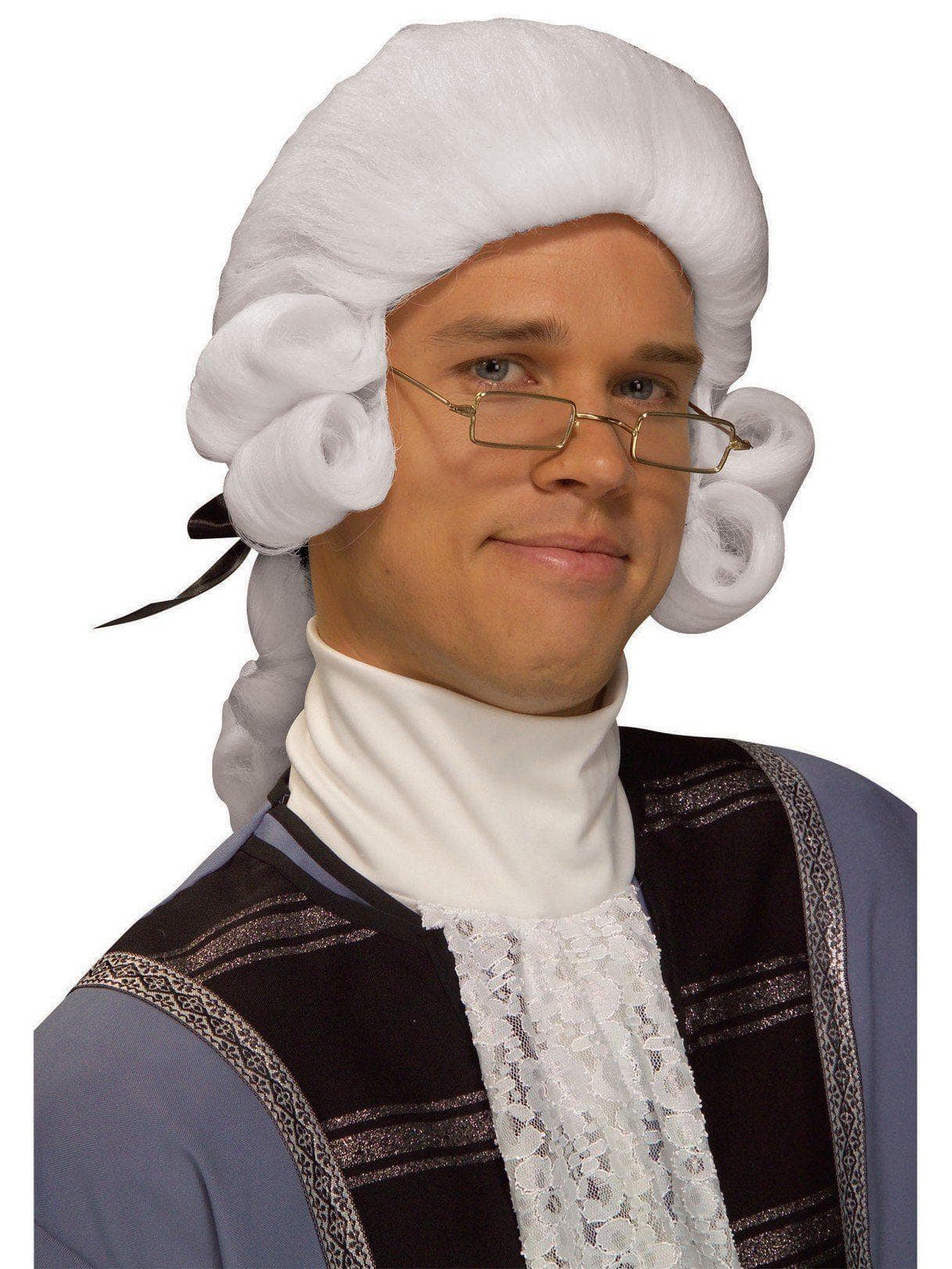 Men's White Colonial Wig