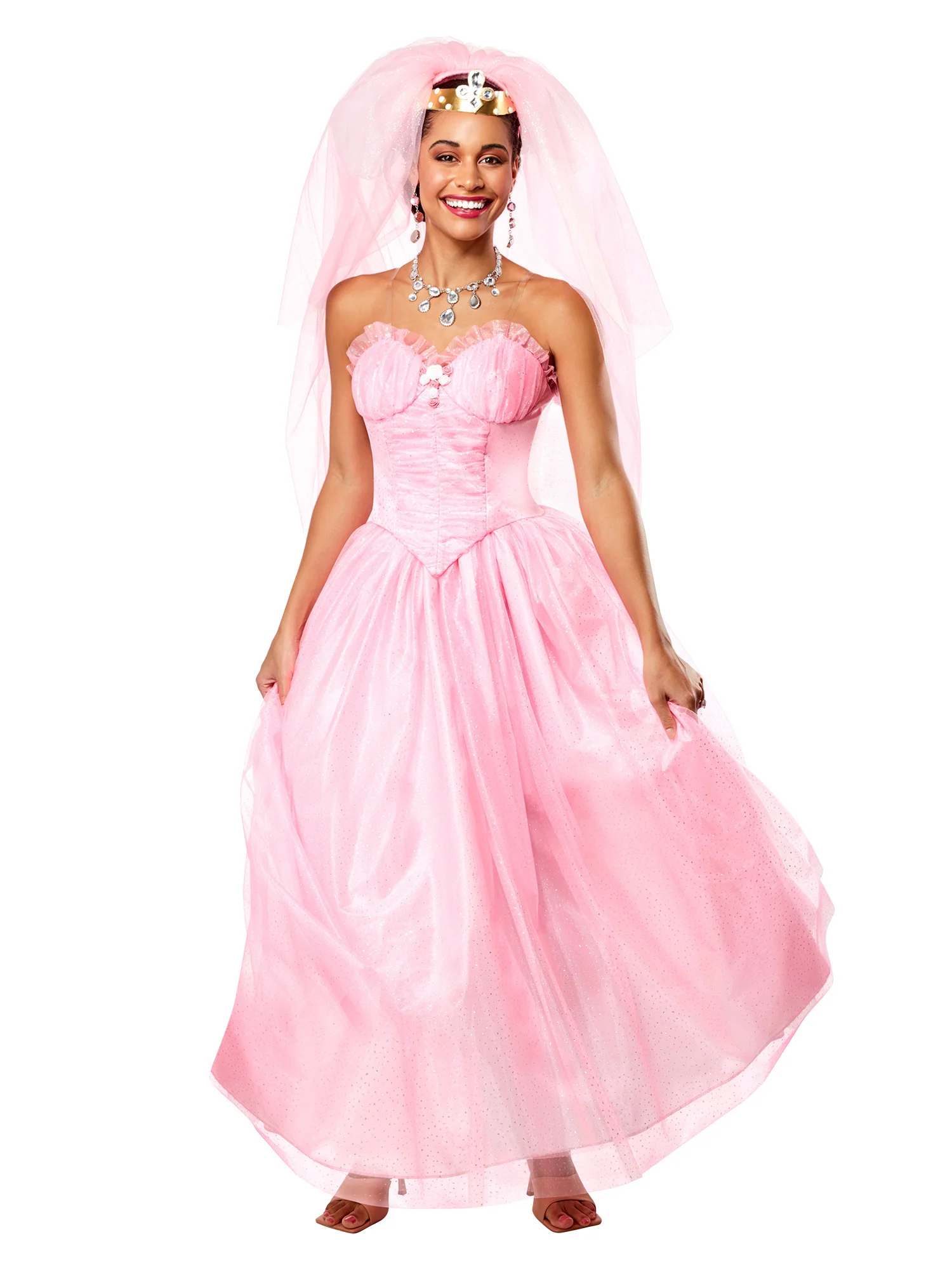 Women's Coming to America Lisa McDowell Wedding Dress Costume - Image 4