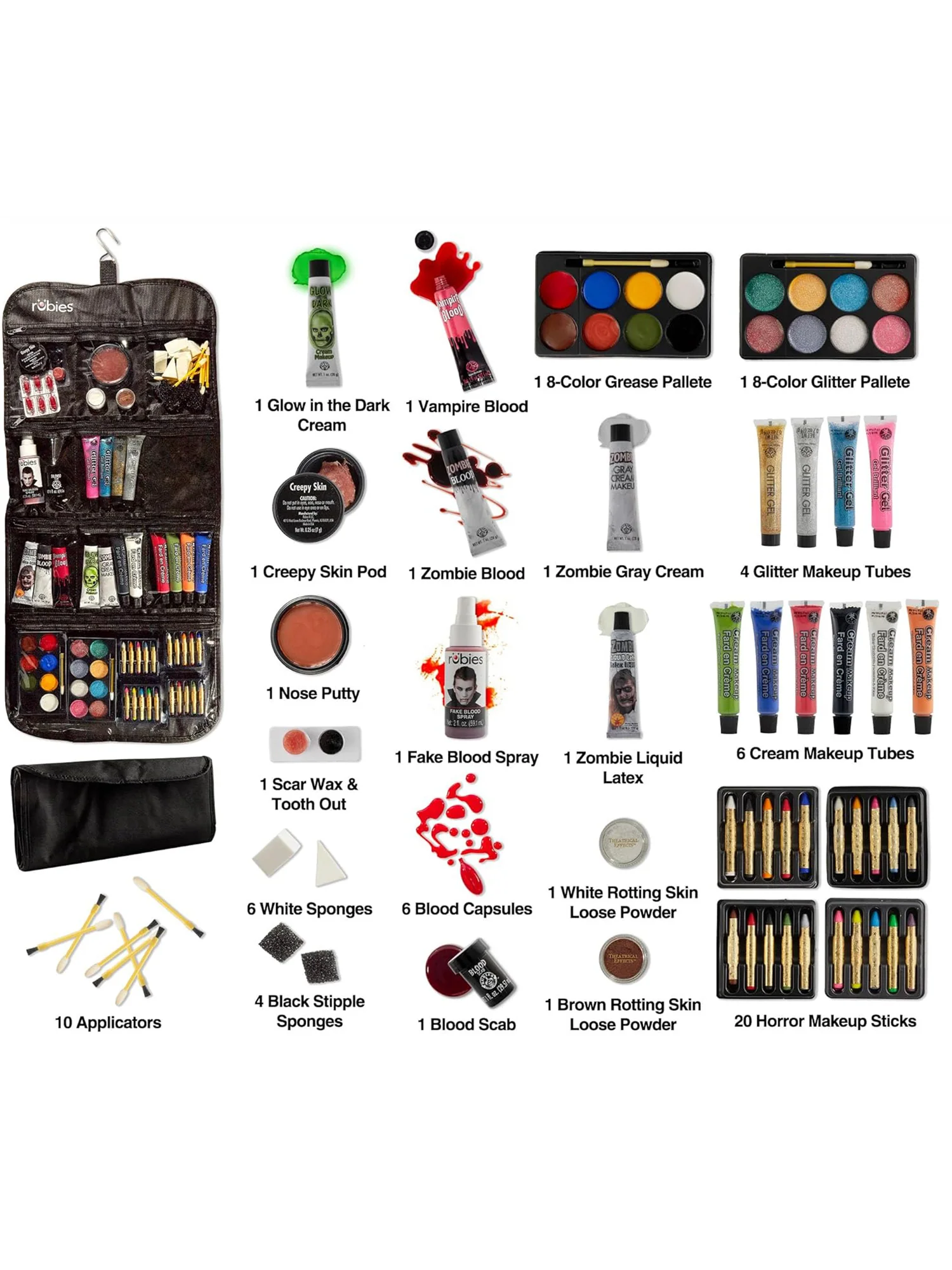Complete Halloween Makeup Set - Deluxe - Image 5