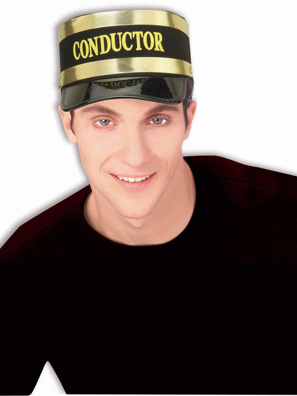 Adult Black and Gold Conductor Hat