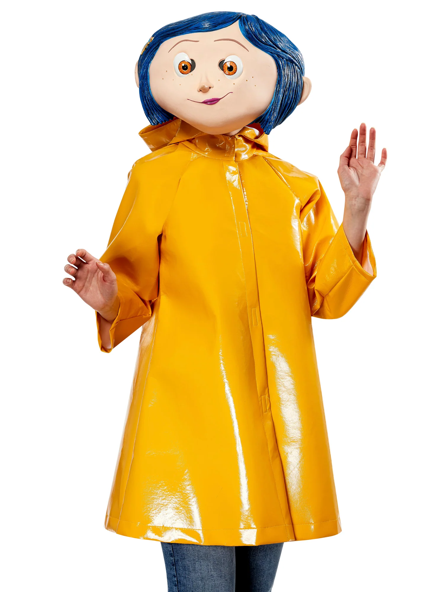 Women's Coraline Overhead Latex Mask - Deluxe - Image 2