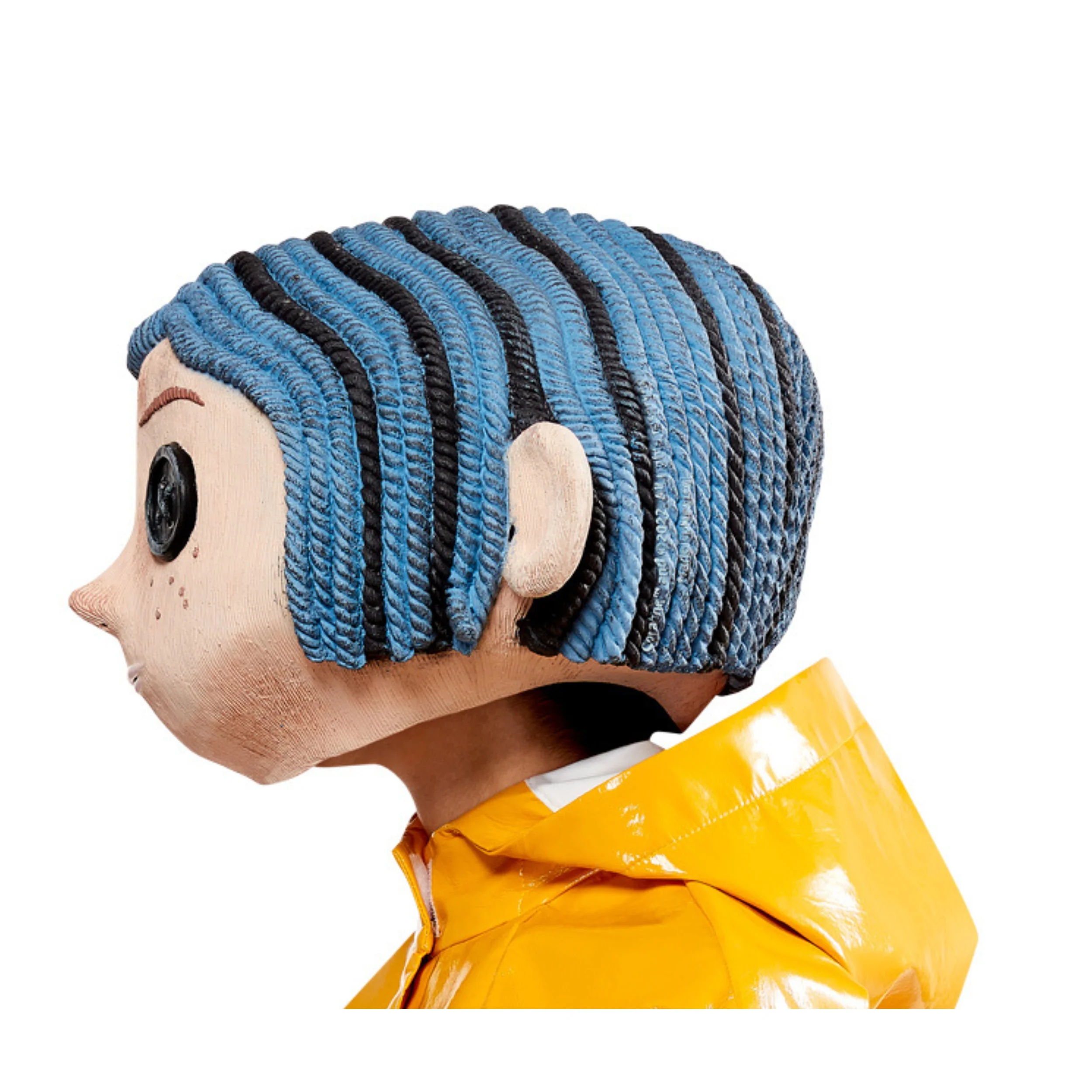 Women's Coraline Doll Overhead Latex Mask - Deluxe - Image 4