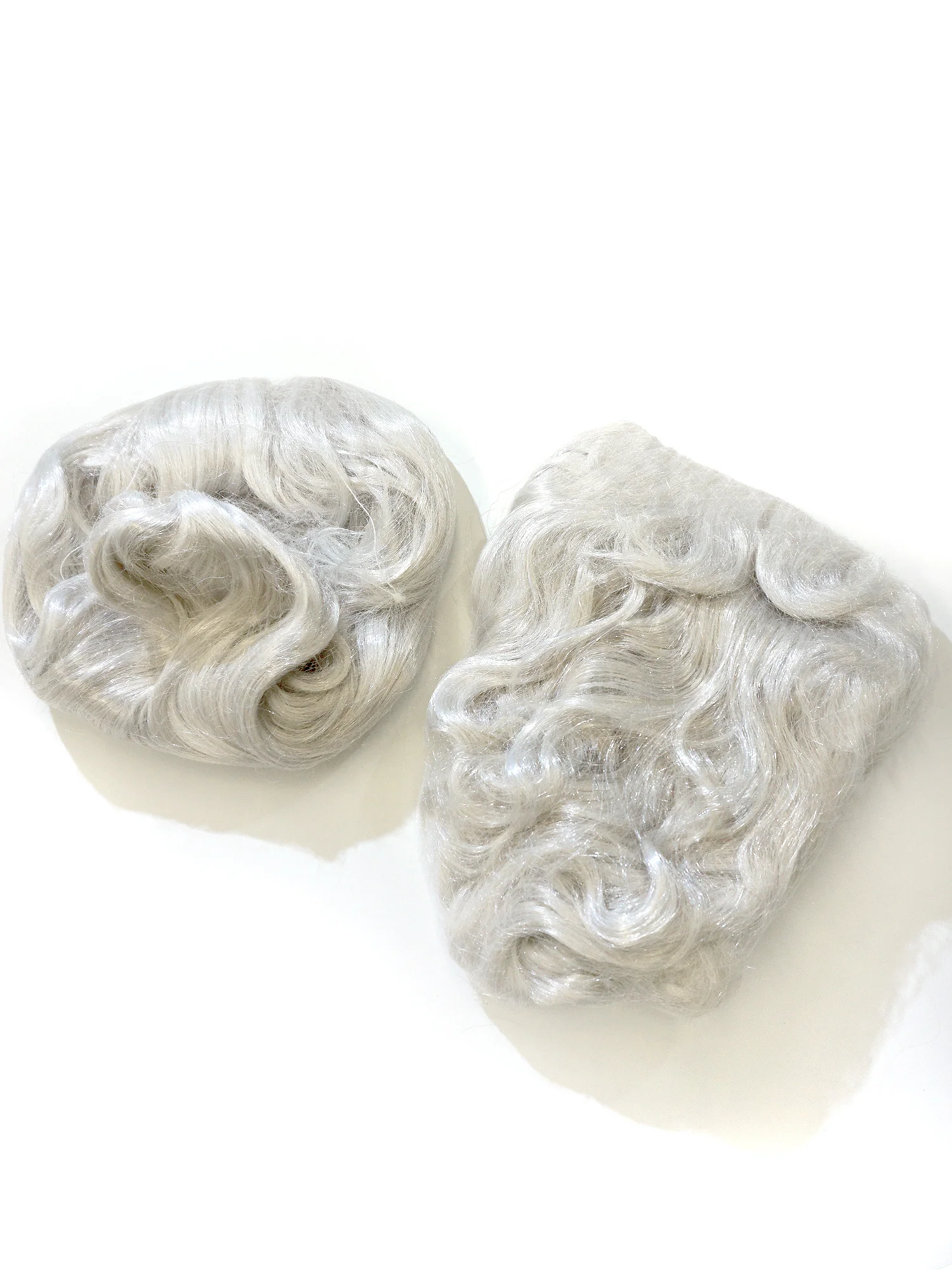 Men's White Santa Beard and Wig Set - Professional - Image 2