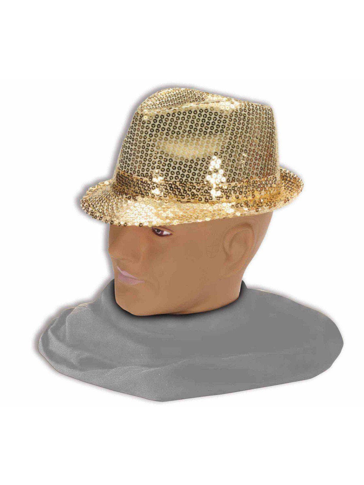 Adult Gold Sparkle Fedora