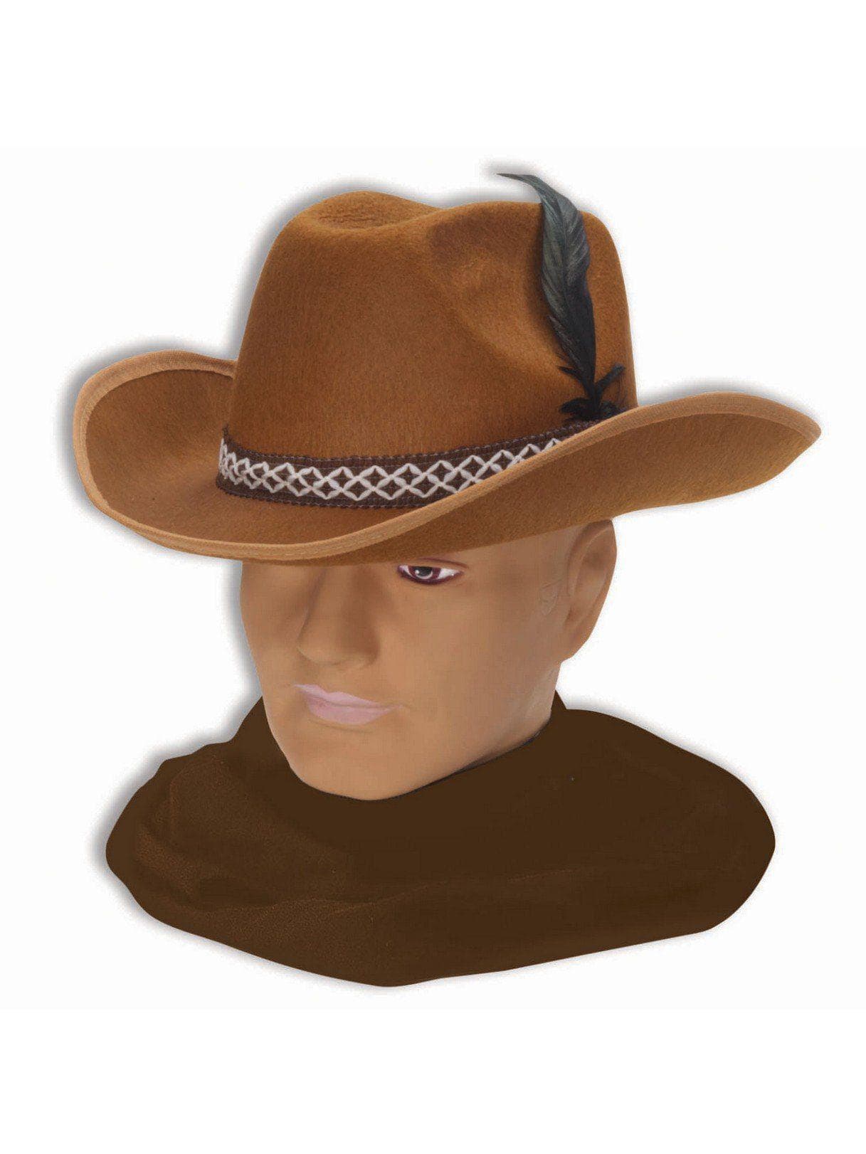 Adult Brown Felt Cowboy Hat