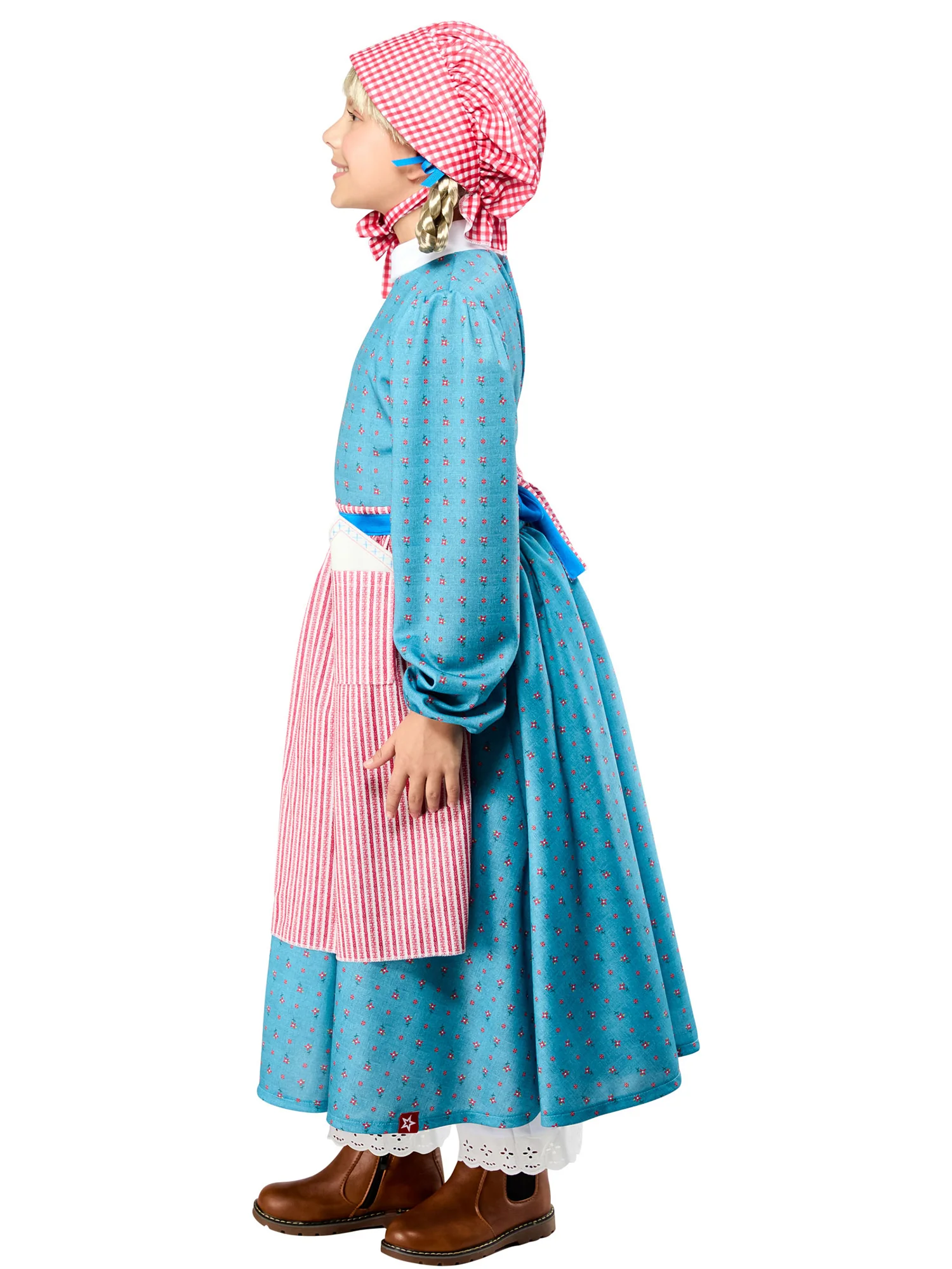 Girls' American Girl Kirsten Larson Dress with Bonnet Costume Set - Image 4